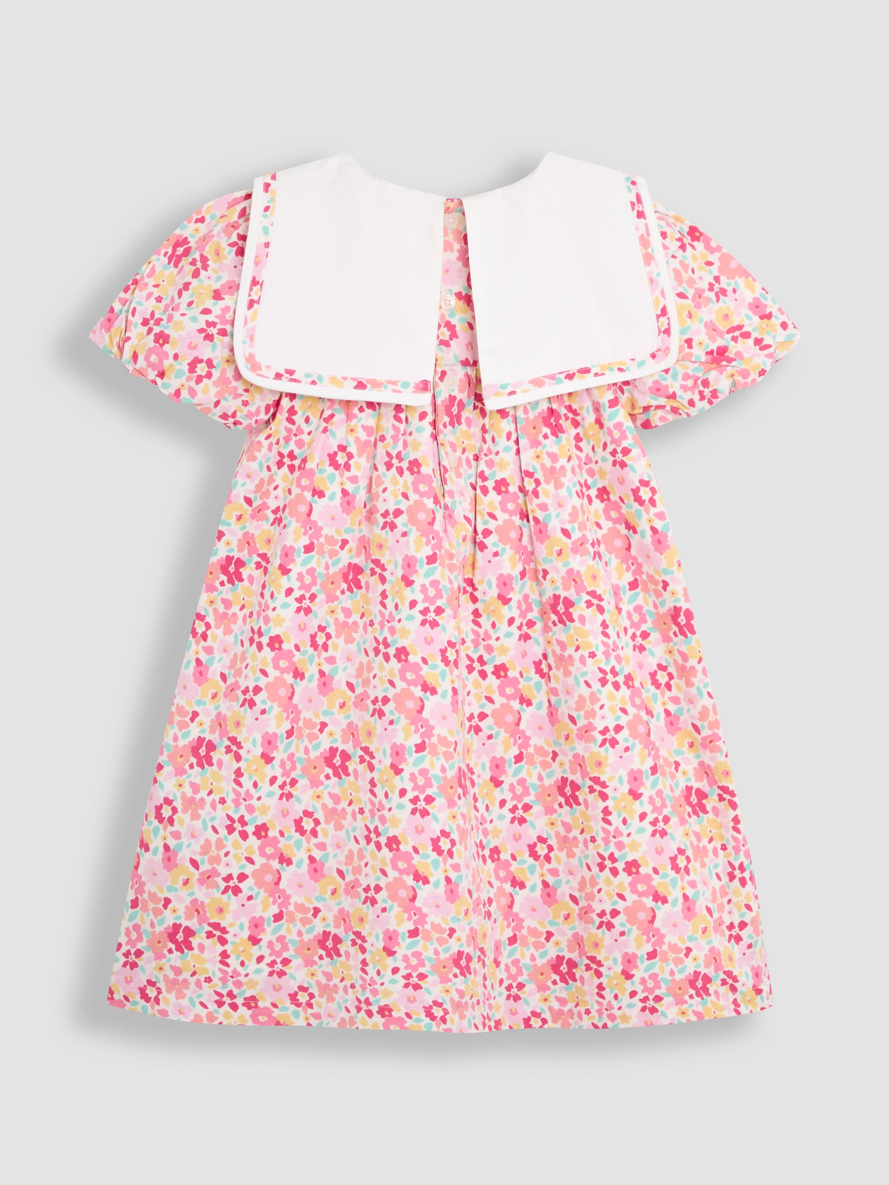 Pink Baby Floral Print Sailor Party Dress - Image 2 of 3