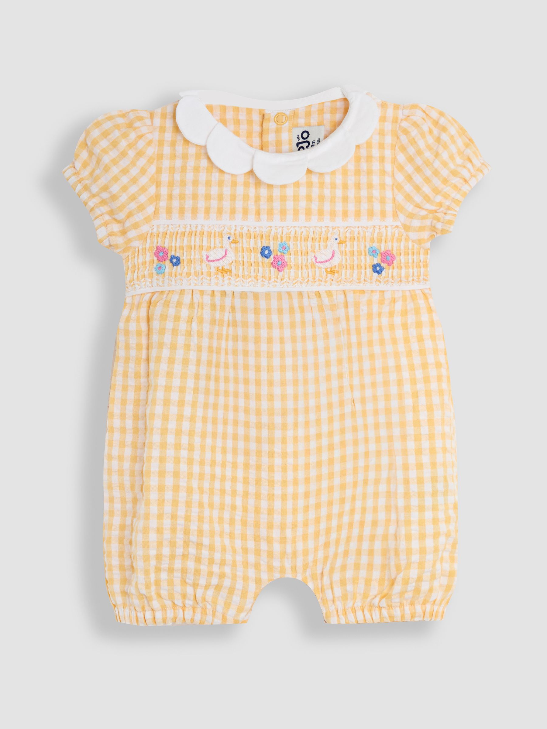 Yellow Duck Embroidered Smocked Pretty Romper - Image 3 of 3
