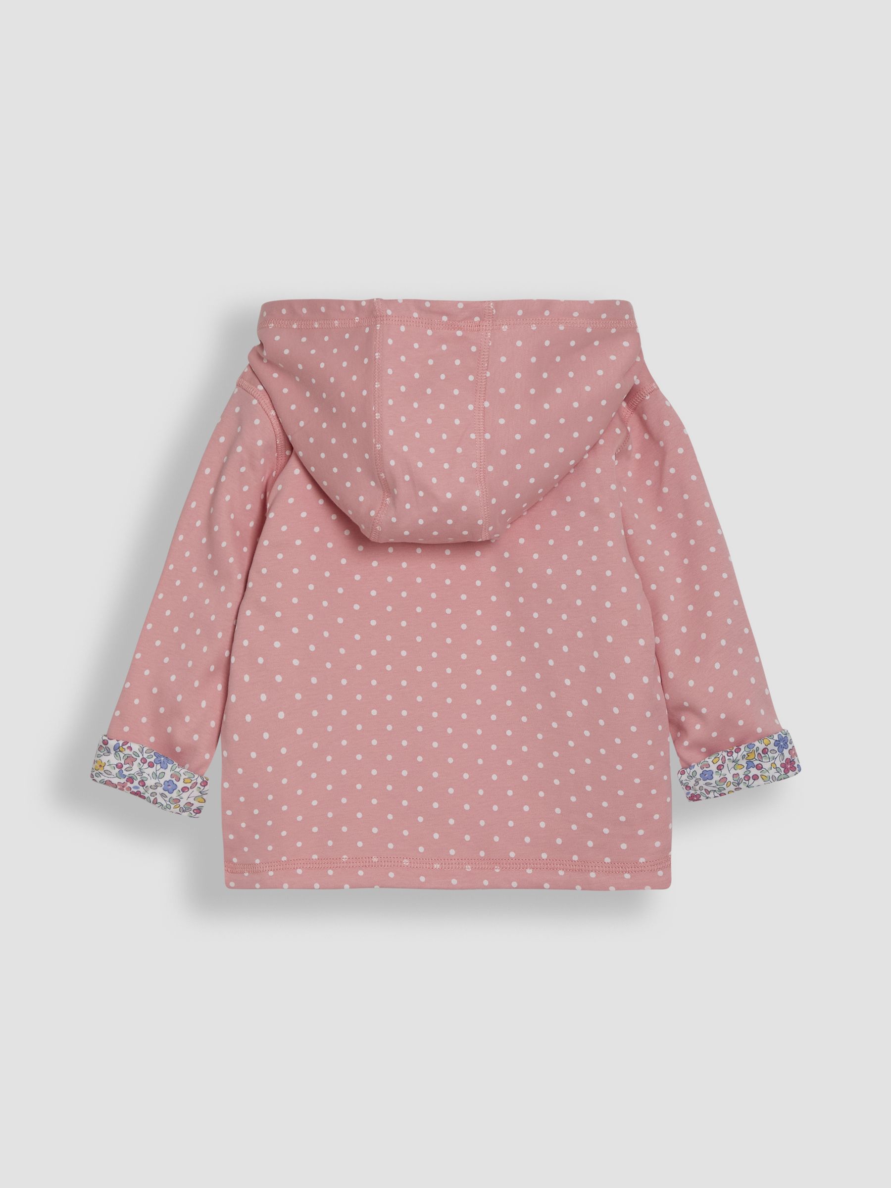 Pink Bunny Appliqué Reversible Hoodie - Image 3 of 7