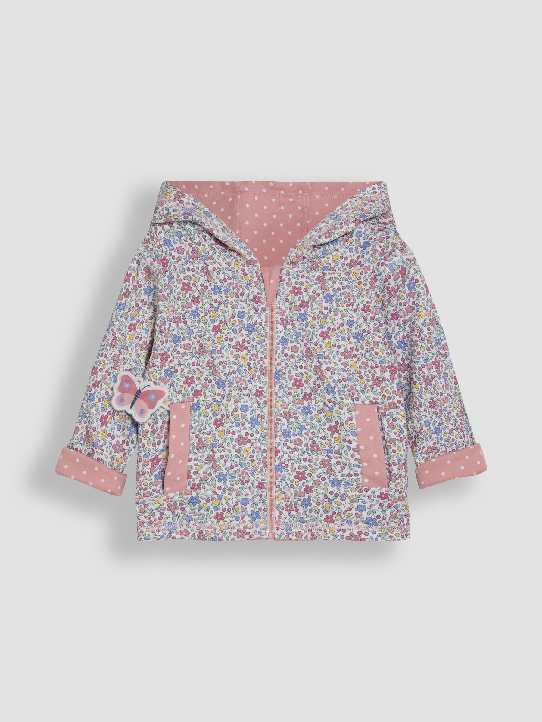 Pink Bunny Appliqué Reversible Hoodie - Image 4 of 7