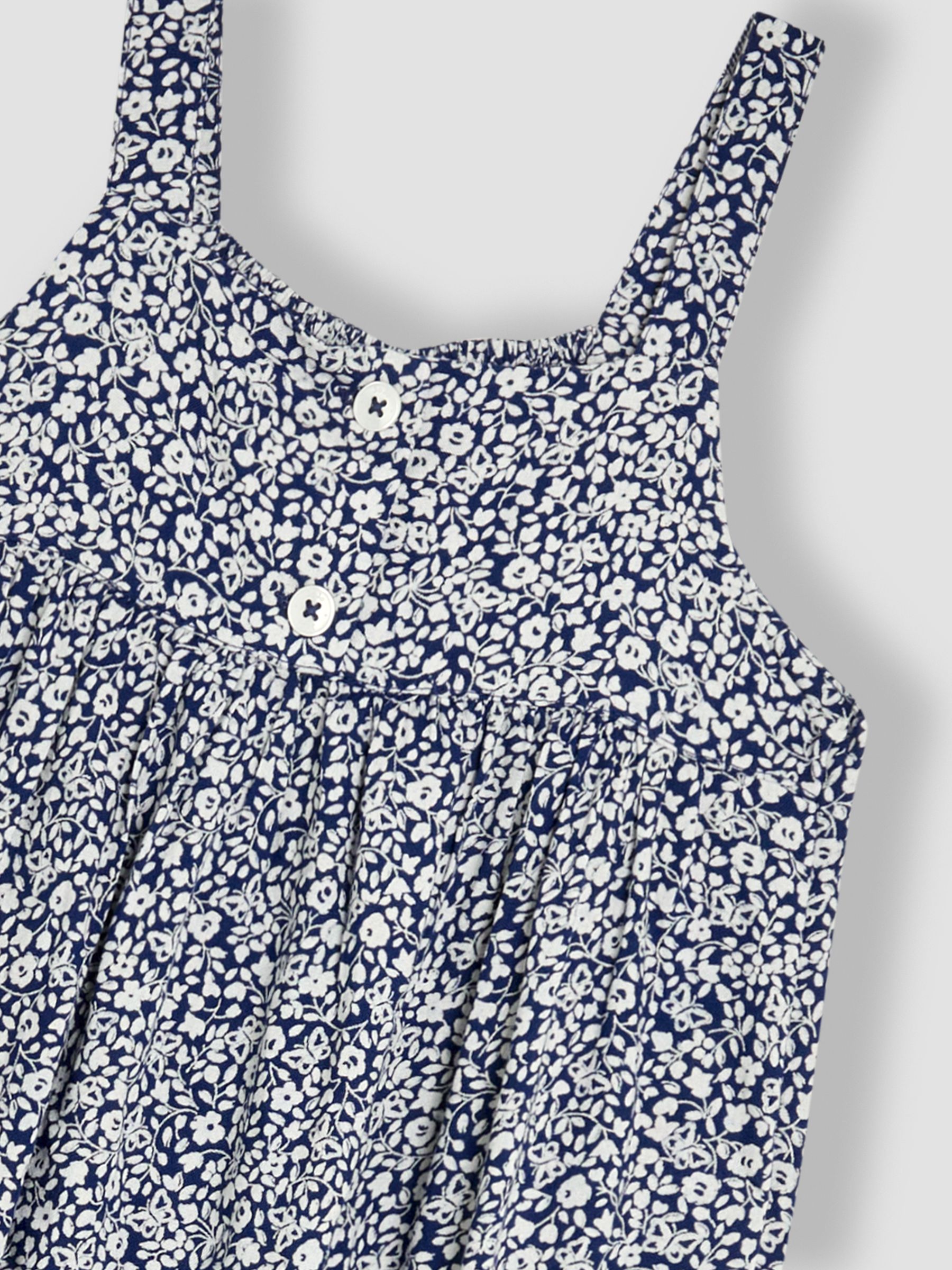Navy Ditsy Floral Button Front Jumpsuit - Image 3 of 3