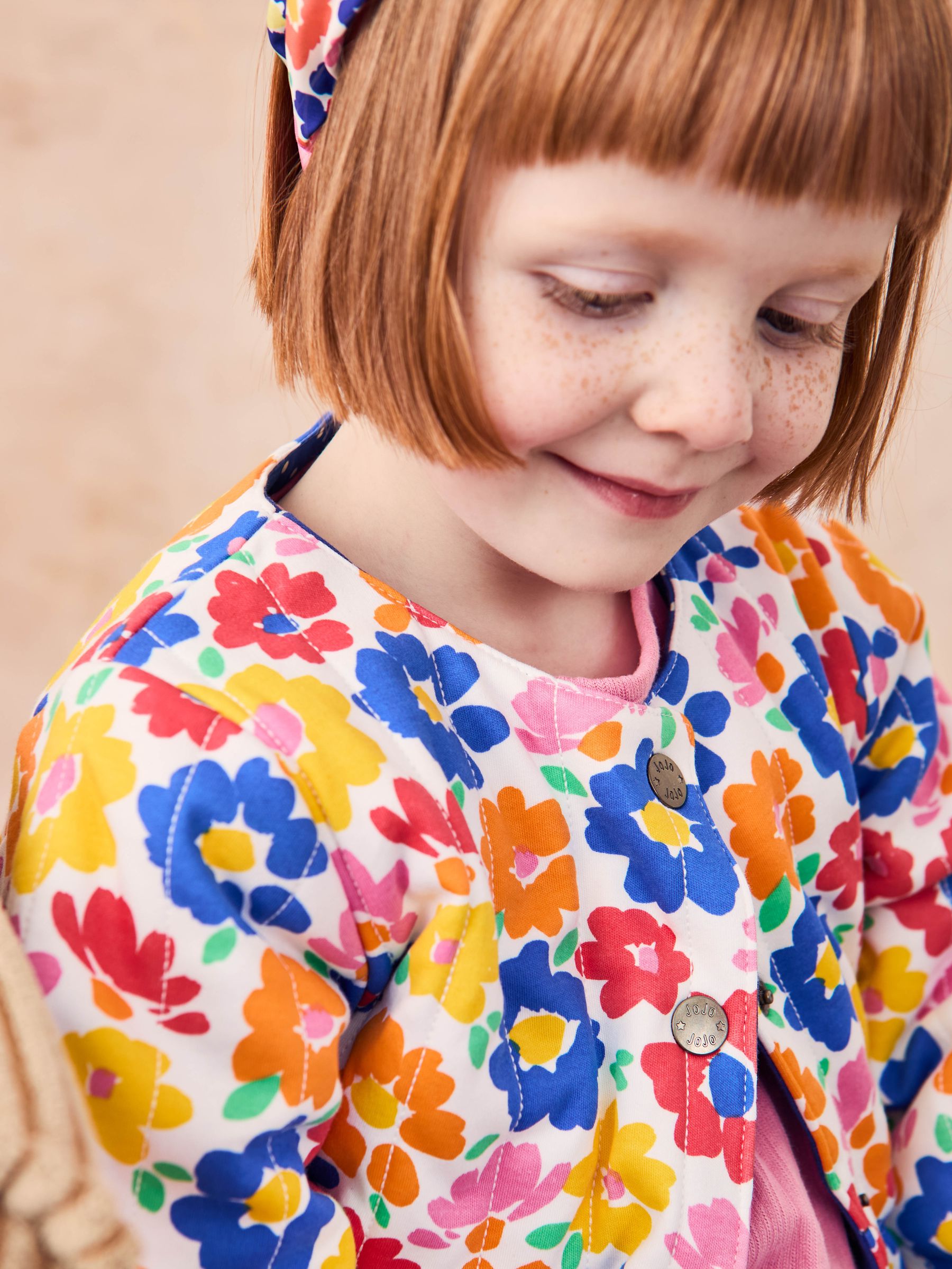 Fuchsia Floral Quilted Reversible 100% Cotton Jacket - Image 2 of 7