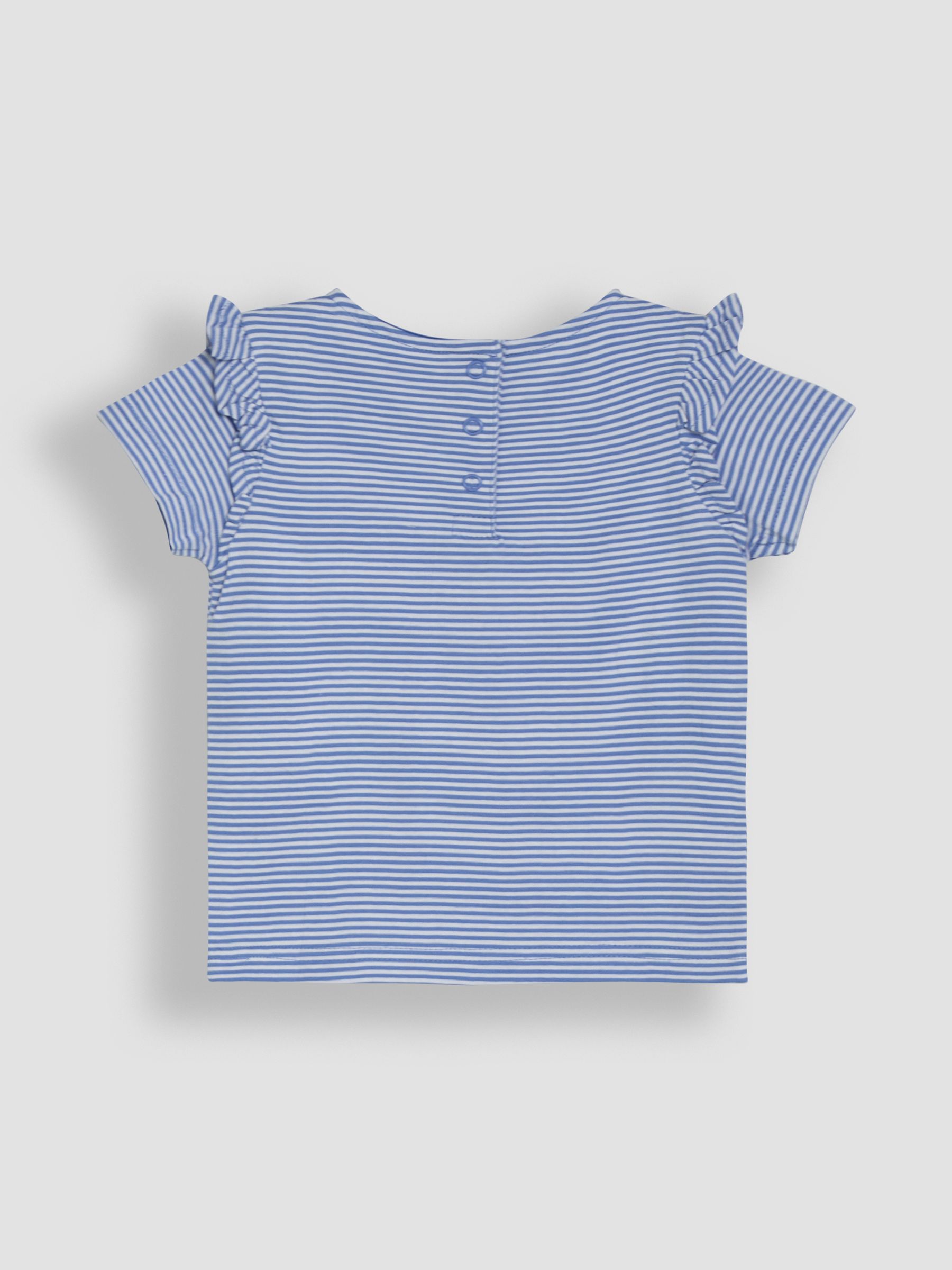 Blue Mermaid Appliqué Frill Shoulder T-Shirt - Image 2 of 3