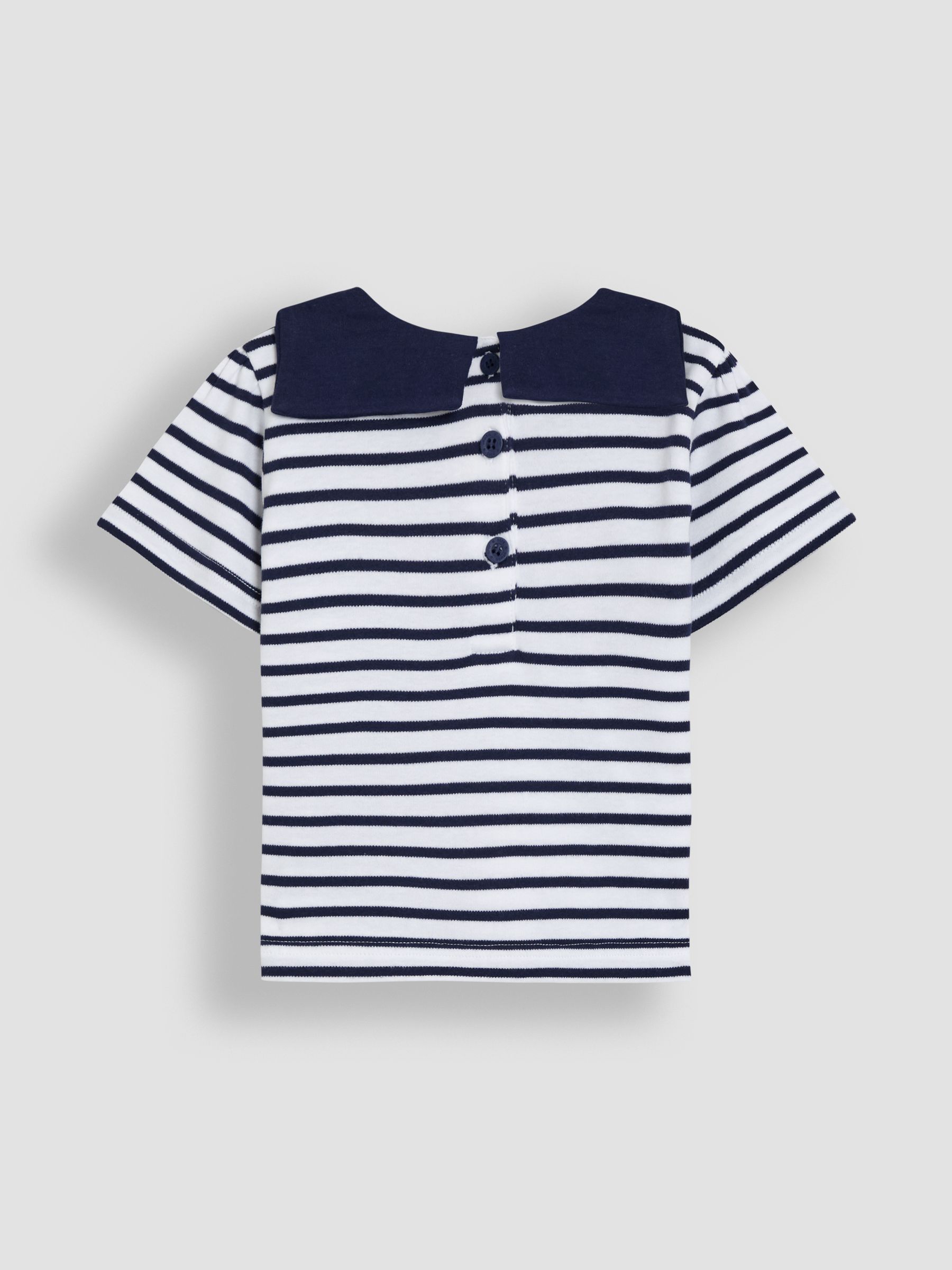 Navy Blue Sailor Stripe T-Shirt - Image 2 of 3