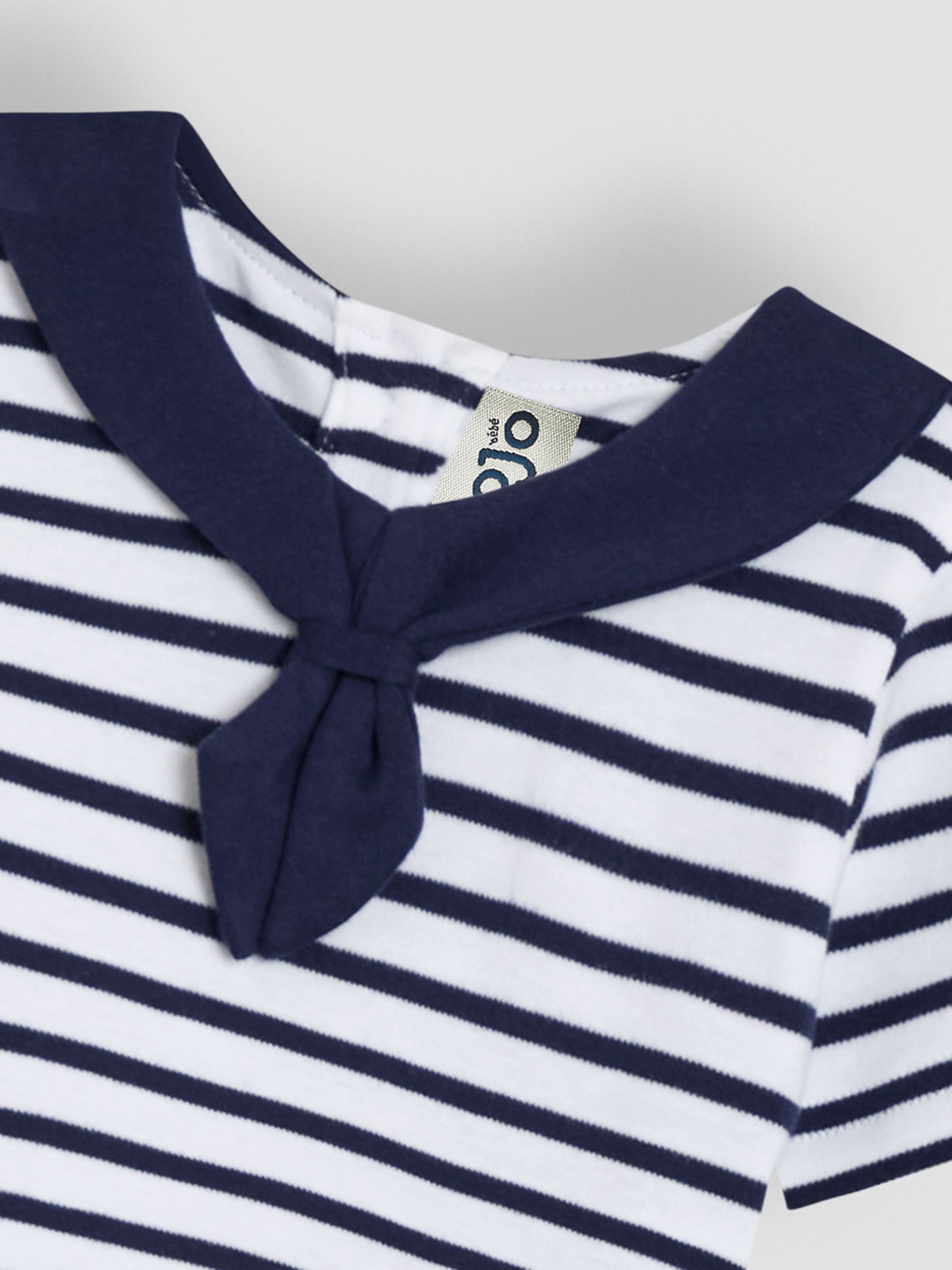 Navy Blue Sailor Stripe T-Shirt - Image 3 of 3