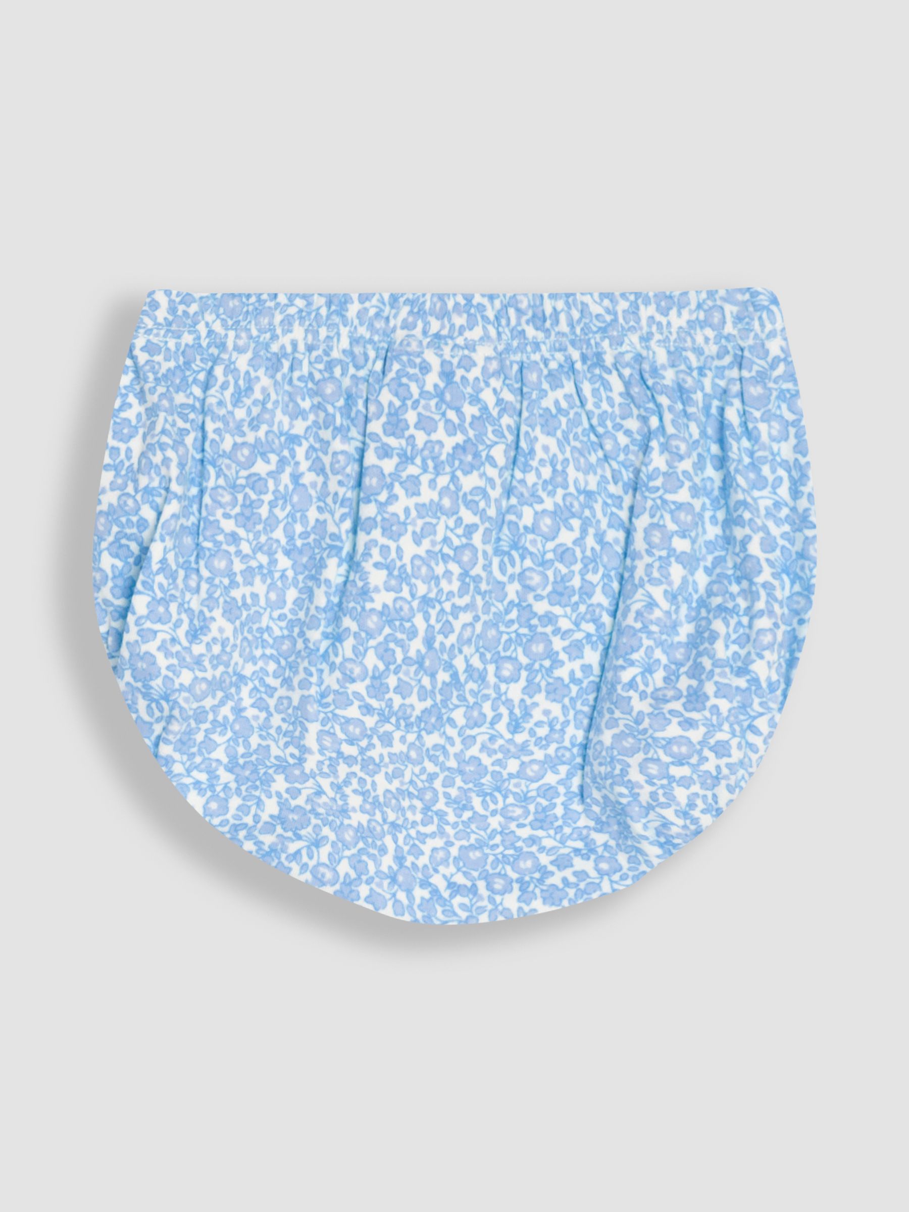 Blue Ditsy Floral Smocked Jersey Dress - Image 5 of 5