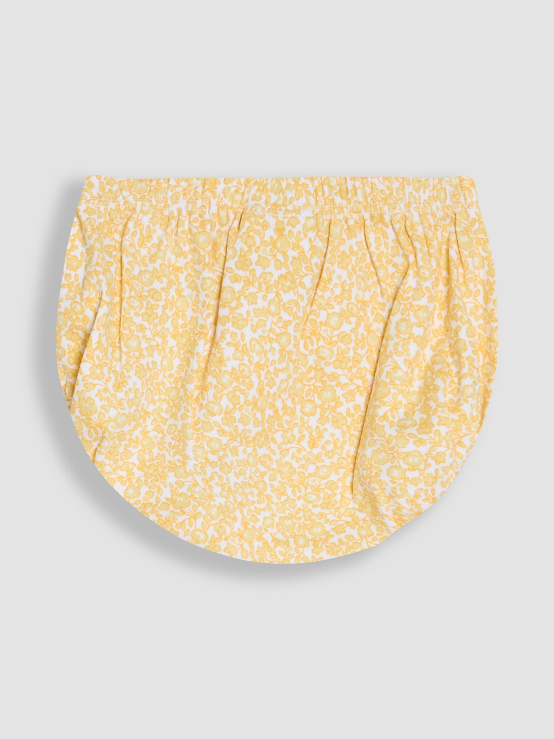 Yellow Ditsy Floral Smocked Jersey Dress - Image 5 of 5
