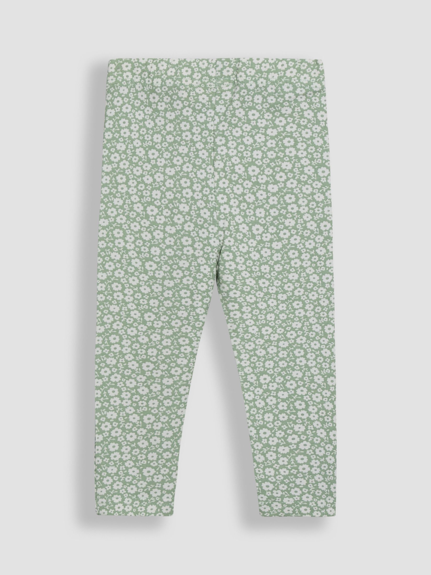 Pastel Green Ditsy Floral Leggings 2 Pack - Image 5 of 5