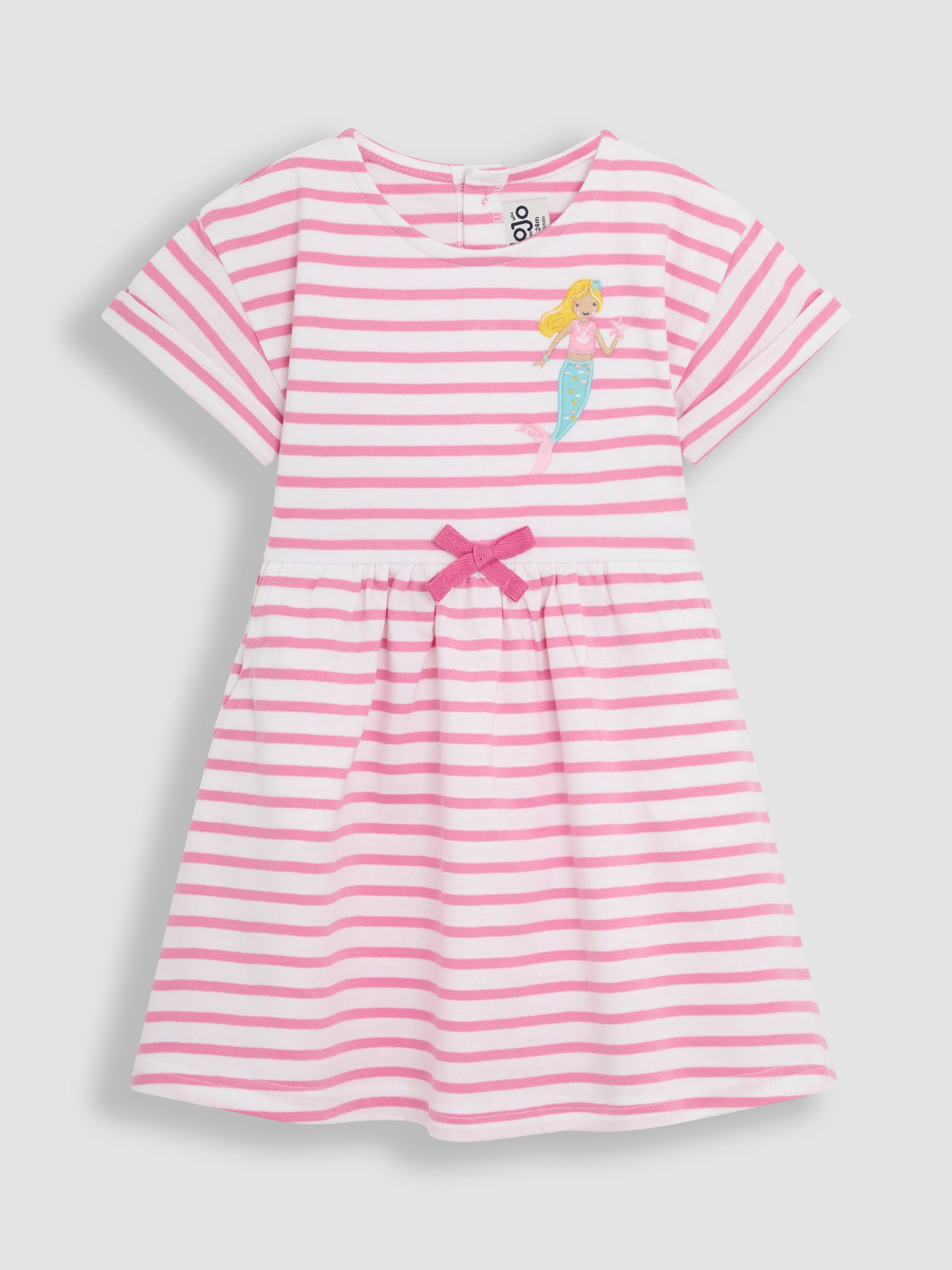 Pink Mermaid Drop Shoulder Dress | JoJo Maman Bb USA
