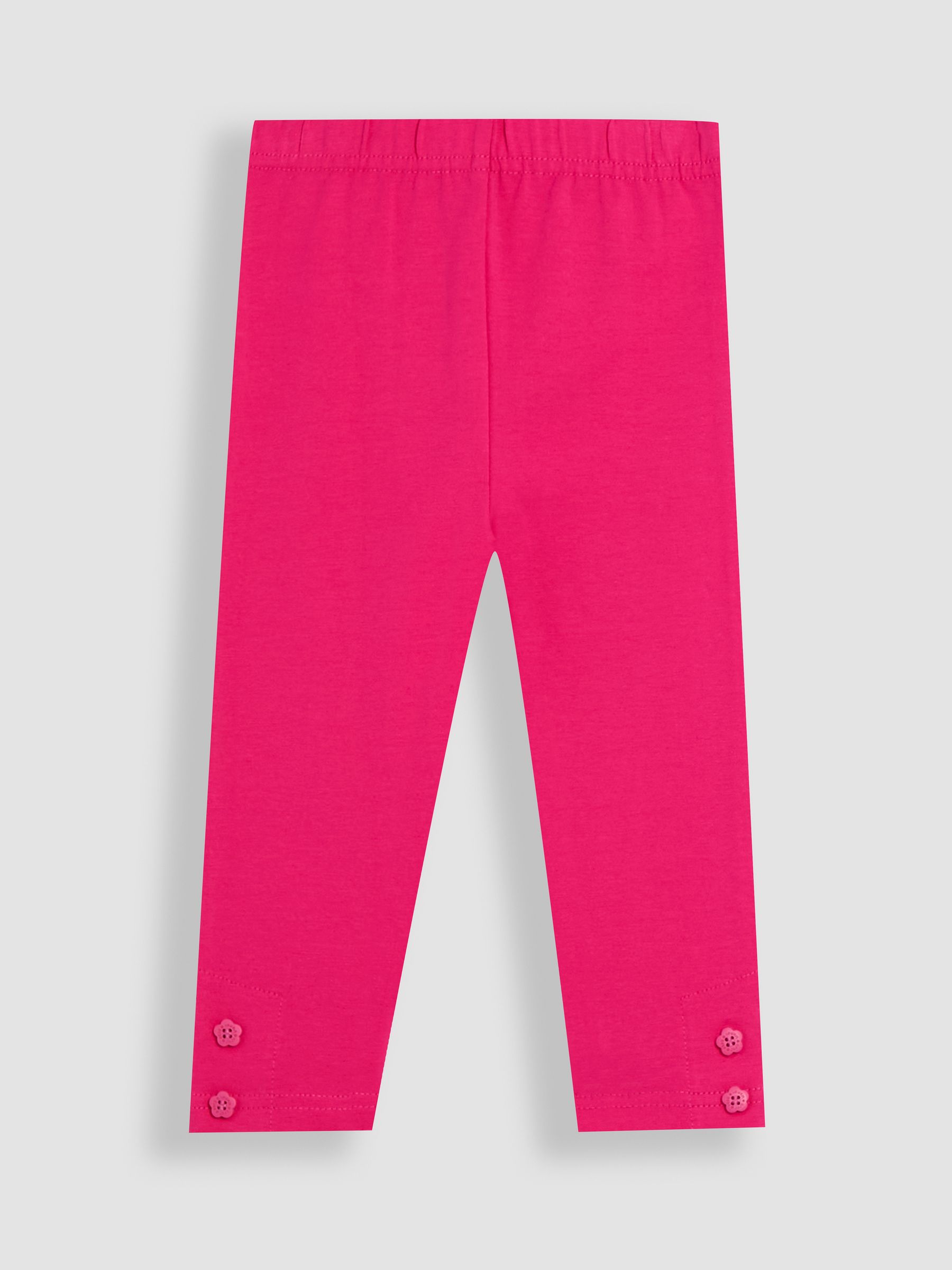 Fuchsia Pink Ditsy Floral Leggings 2 Pack - Image 2 of 5