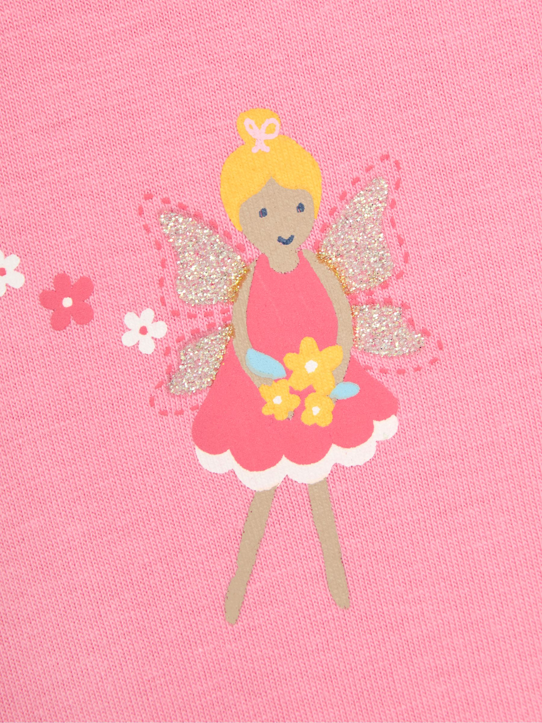Pink Fairy Printed 100% Cotton T-Shirt - Image 3 of 3