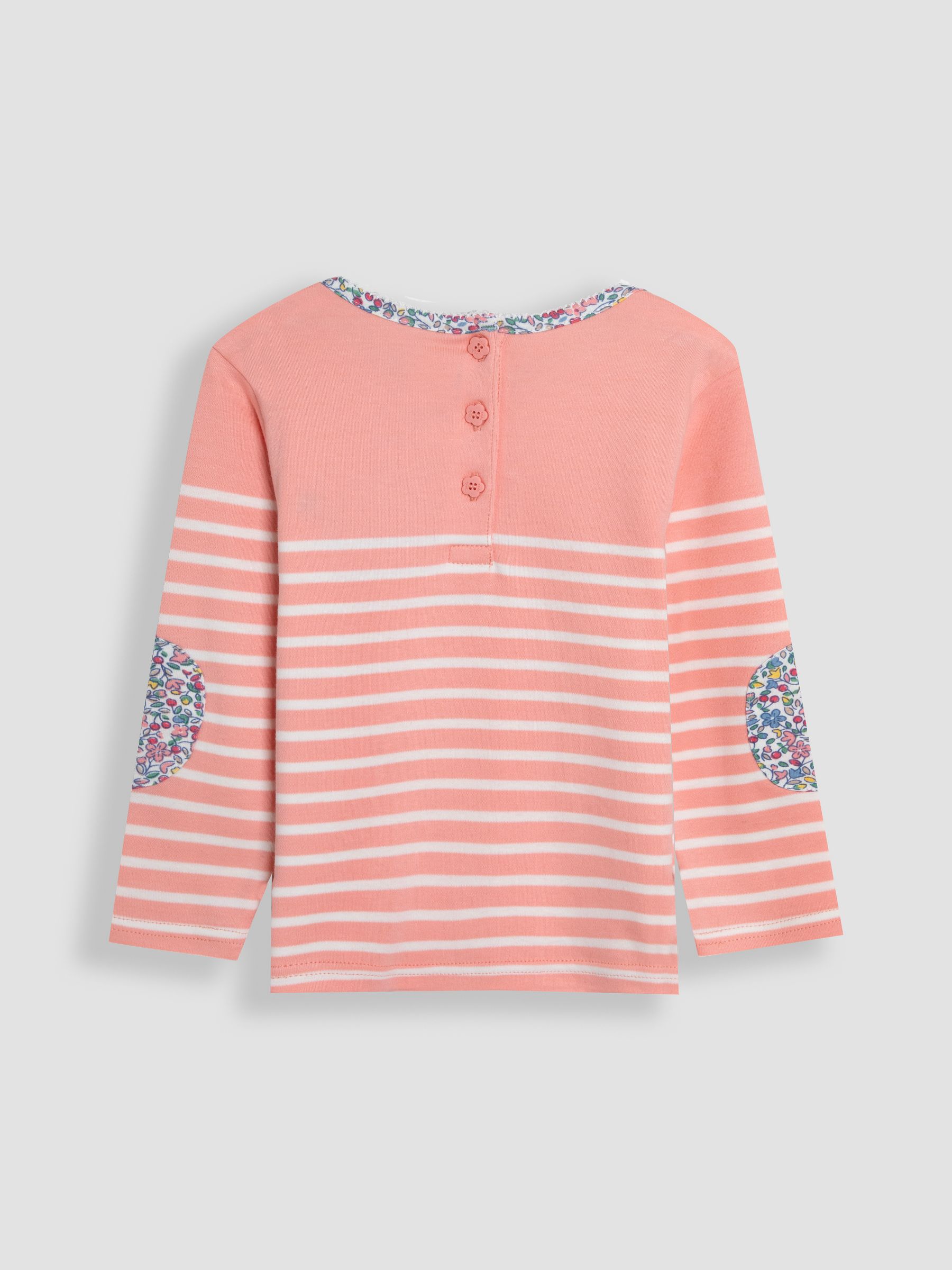 Pink Mouse Appliqué Pocket Breton Top - Image 2 of 3