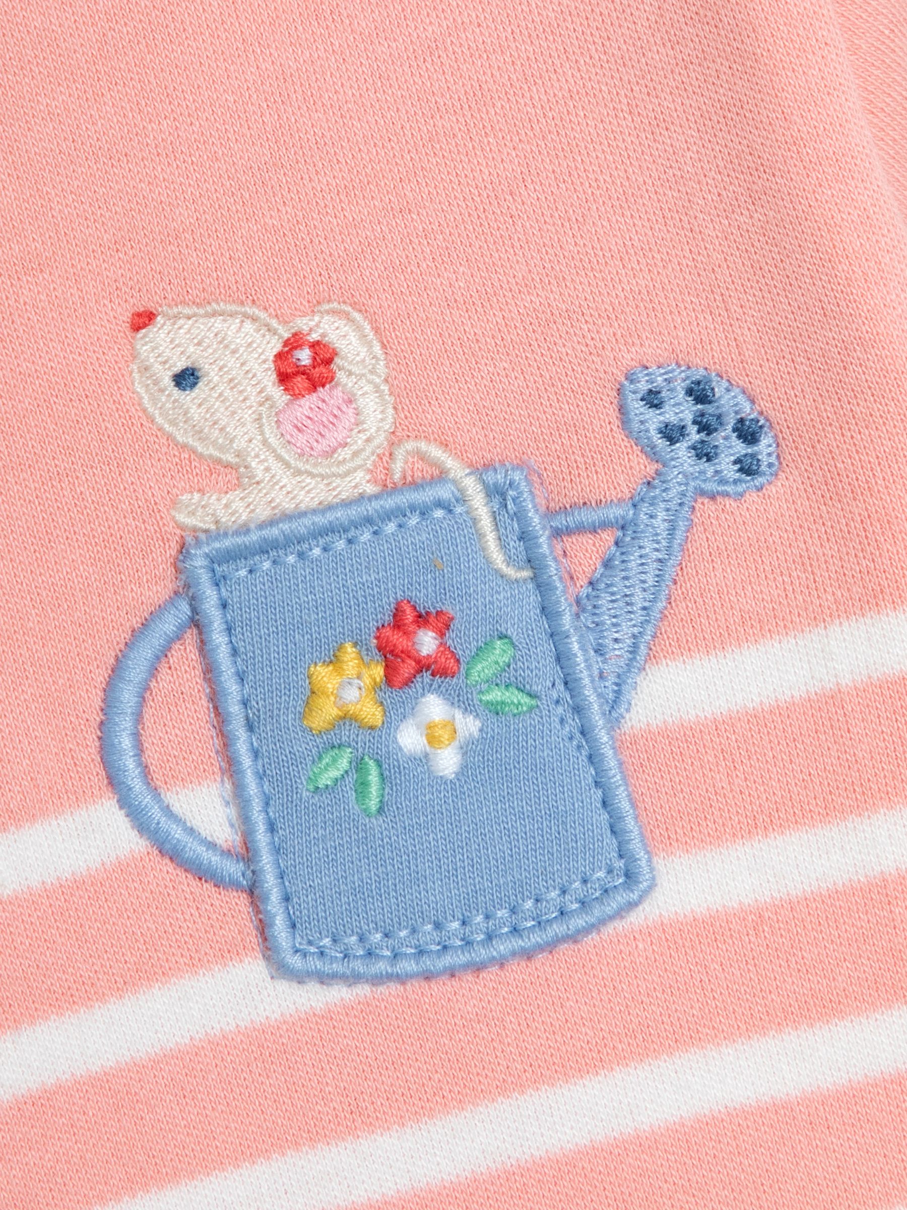 Pink Mouse Appliqué Pocket Breton Top - Image 3 of 3
