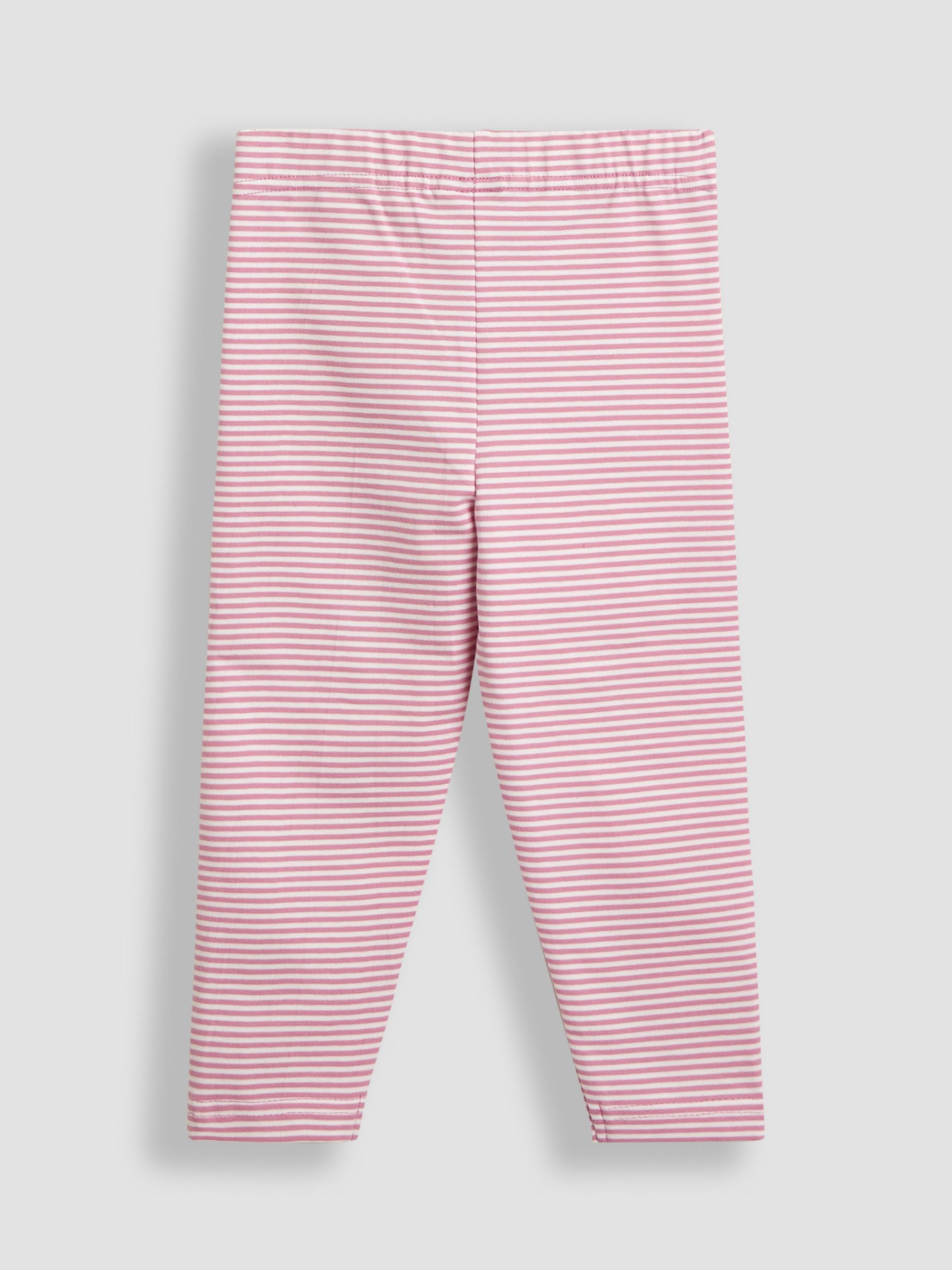 Pink Strawberry & Daisy Appliqué Knee Leggings 2 Pack - Image 4 of 5