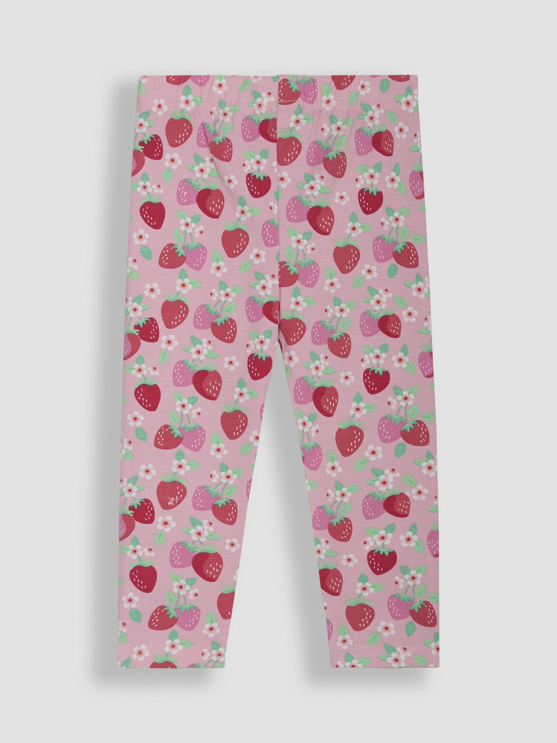 Pink Strawberry Garden Floral Leggings 2 Pack - Image 3 of 5