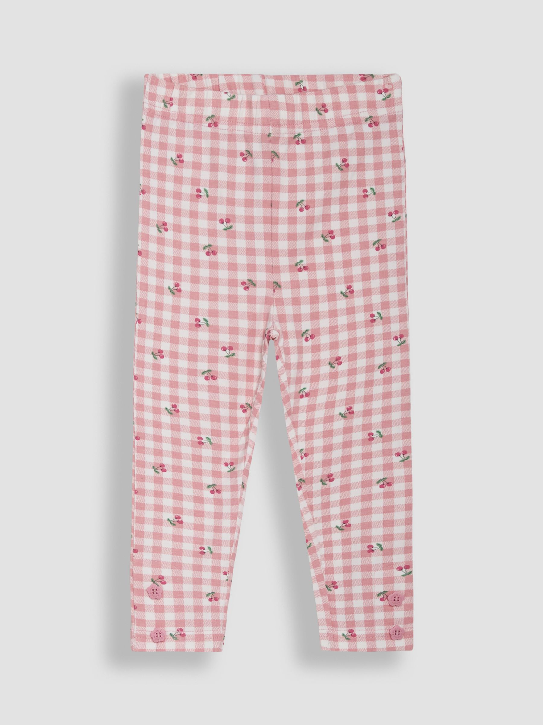 Pink Cherry Gingham Leggings 2 Pack - Image 2 of 6