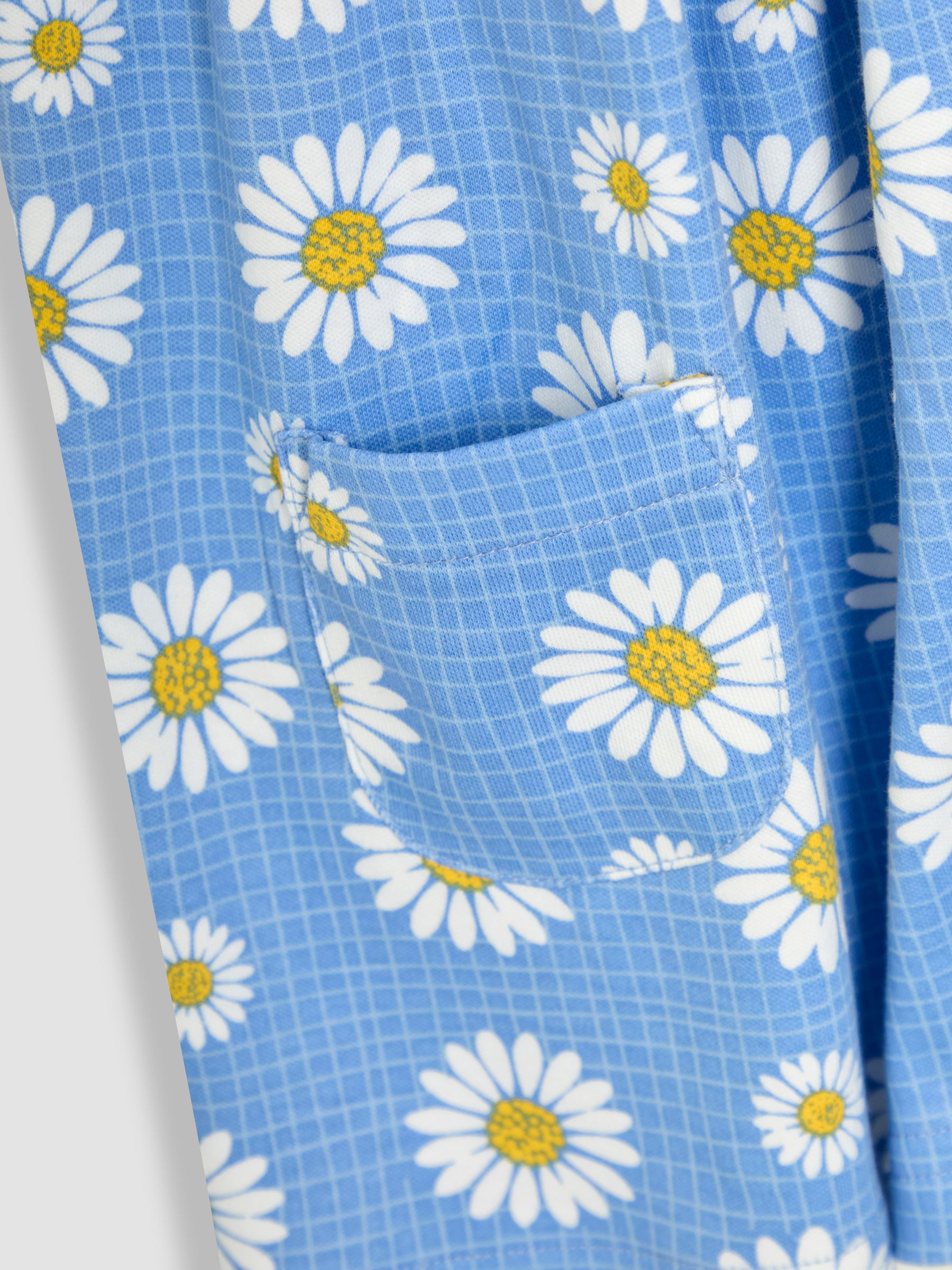 Blue Daisy Button Through Dress - Image 3 of 3