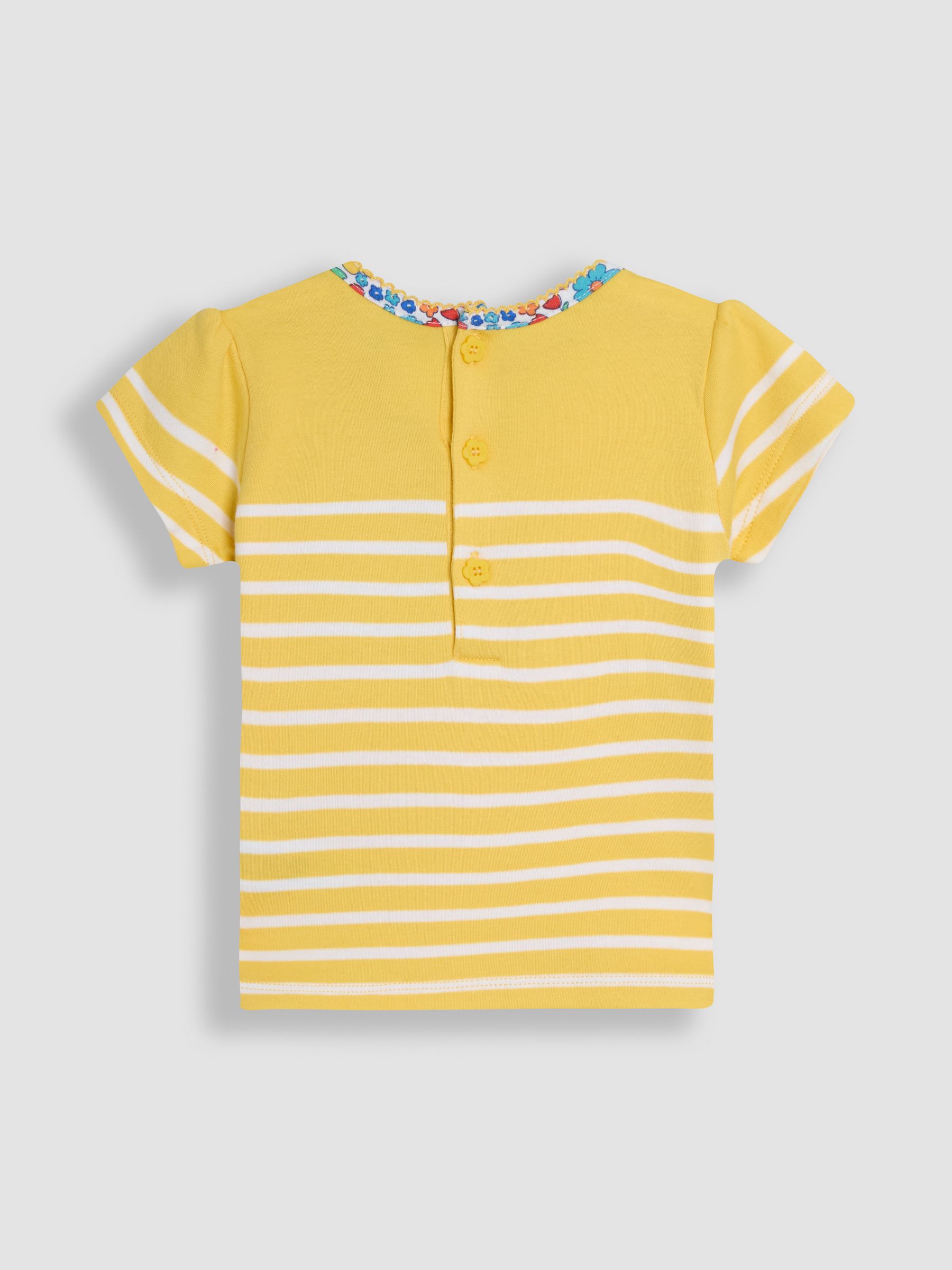 Yellow Unicorn Appliqué Pocket Breton T-Shirt - Image 2 of 3