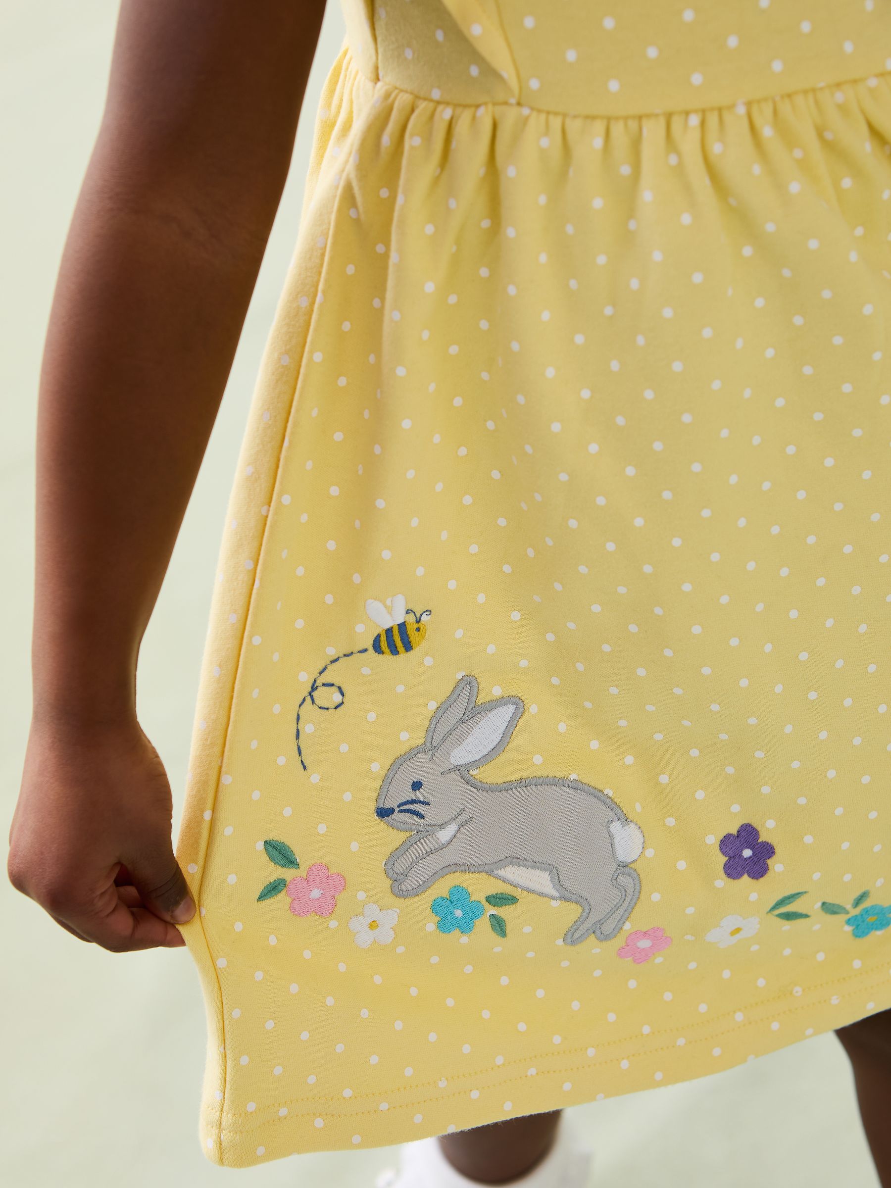 Yellow Bunny Appliqué Summer Dress - Image 4 of 8
