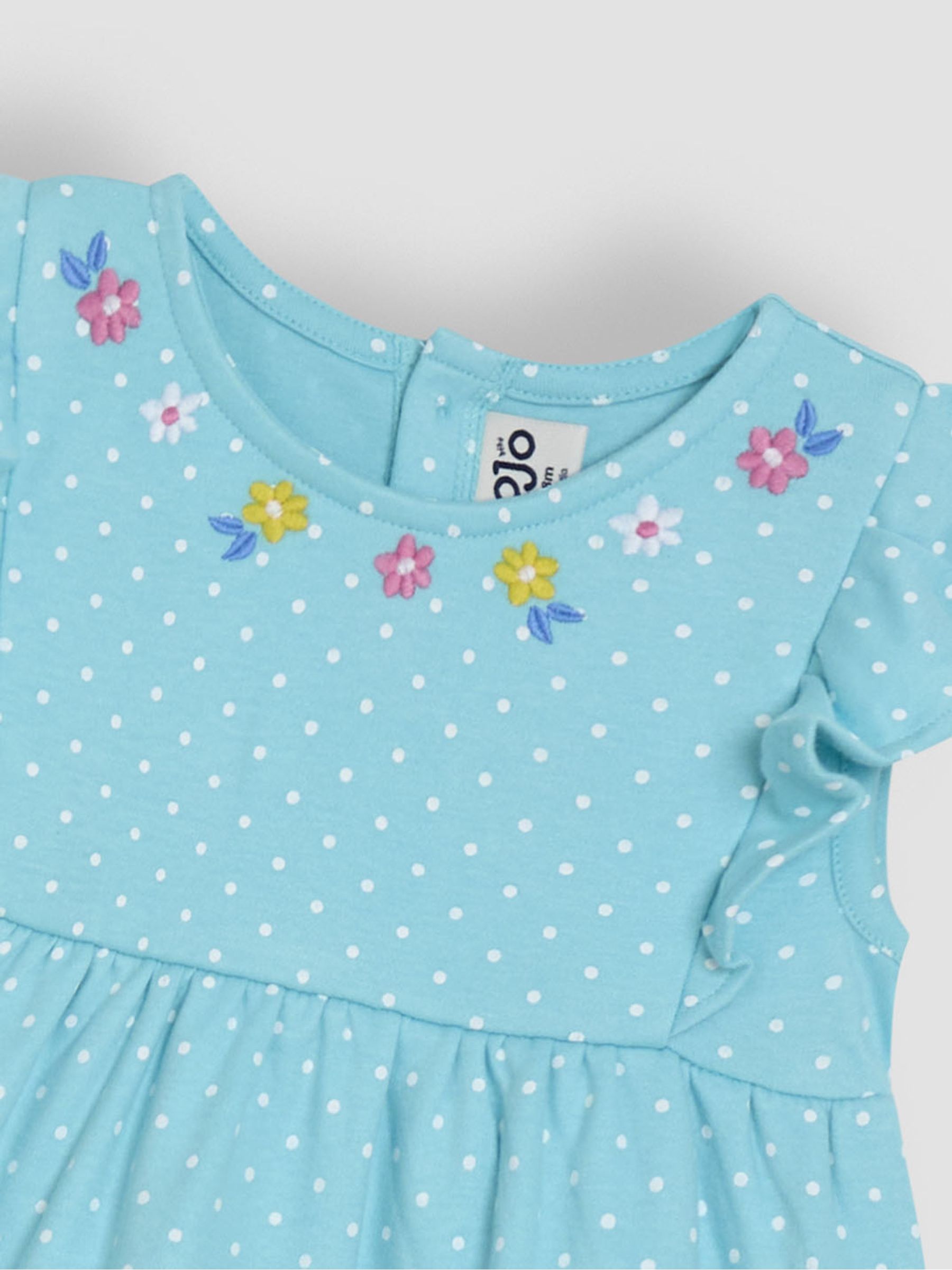 Aqua Blue Mermaid Appliqué Summer Dress - Image 2 of 3