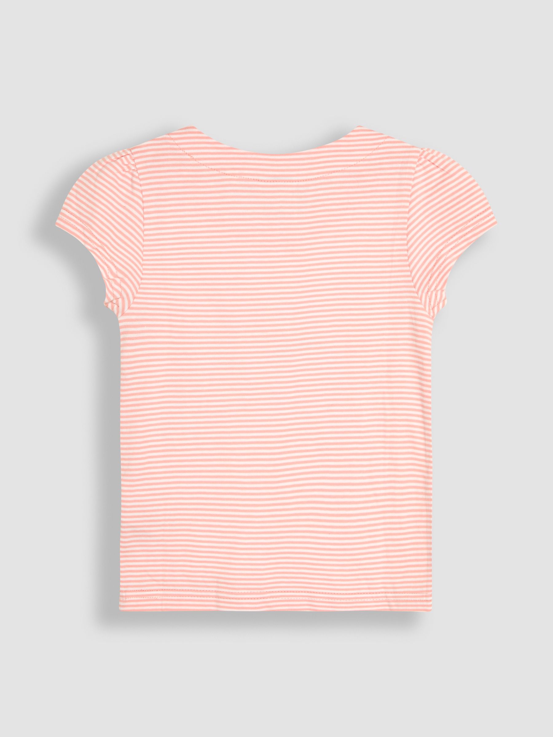 Pink Bunny On Tractor Print Appliqué 100% Cotton T-Shirt - Image 2 of 3