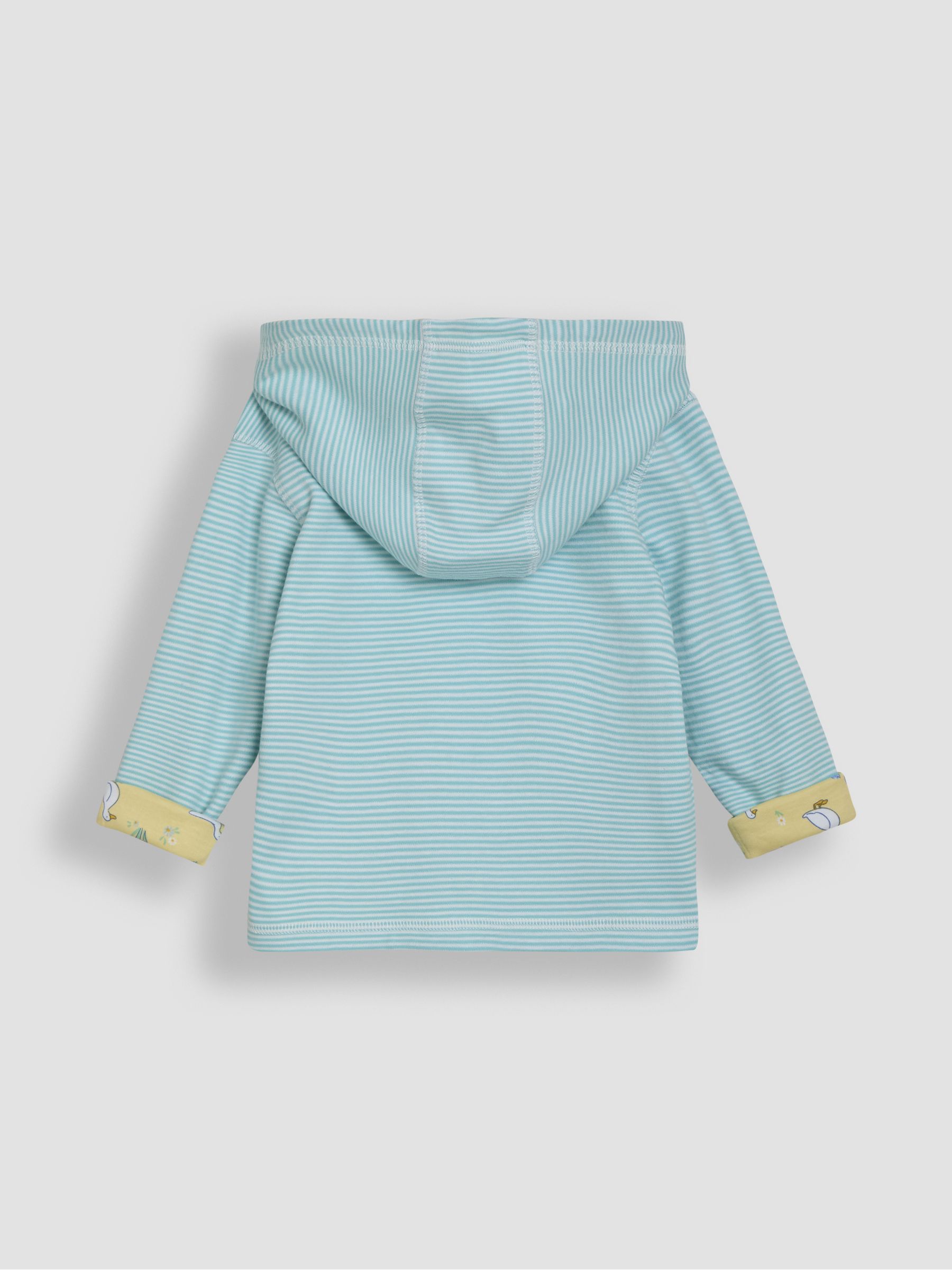 Cornflower Blue Duck & Friends Appliqué Reversible Hoodie - Image 3 of 7