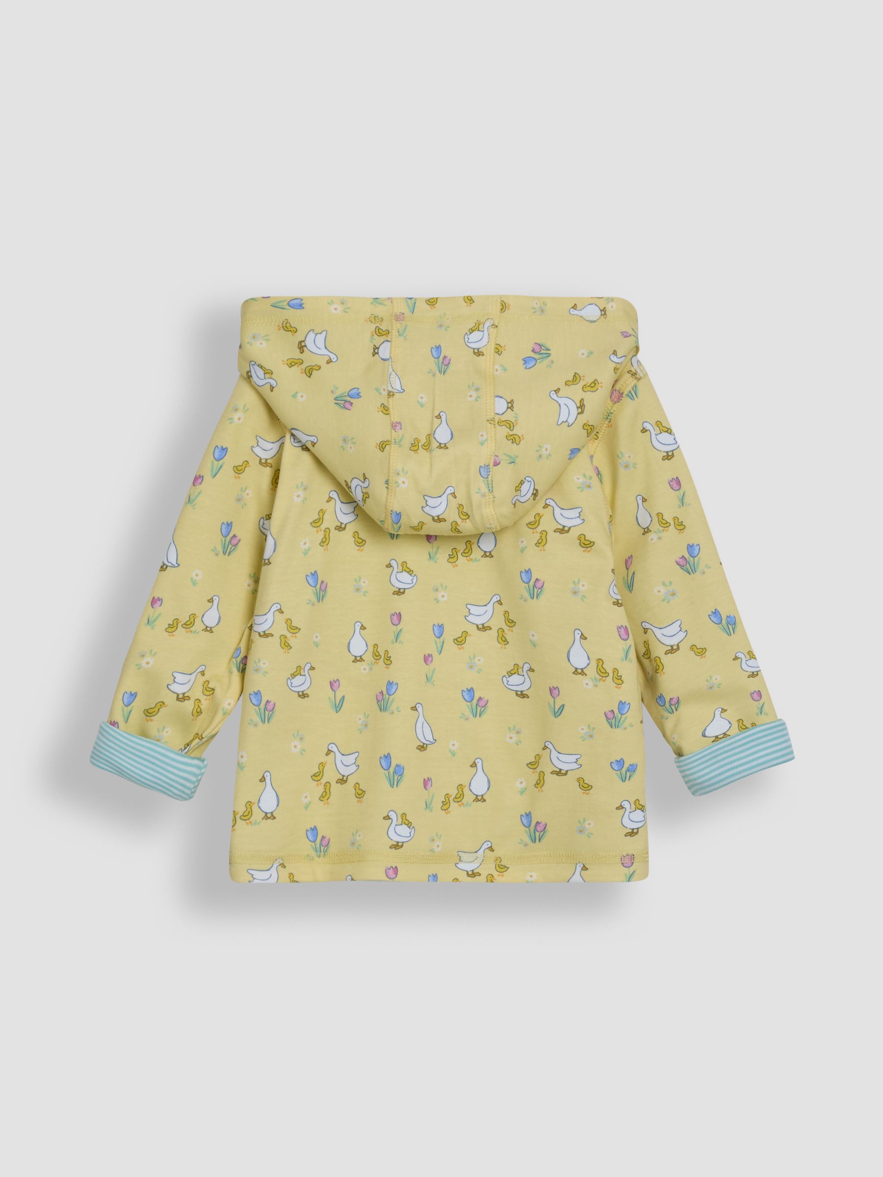 Cornflower Blue Duck & Friends Appliqué Reversible Hoodie - Image 5 of 7