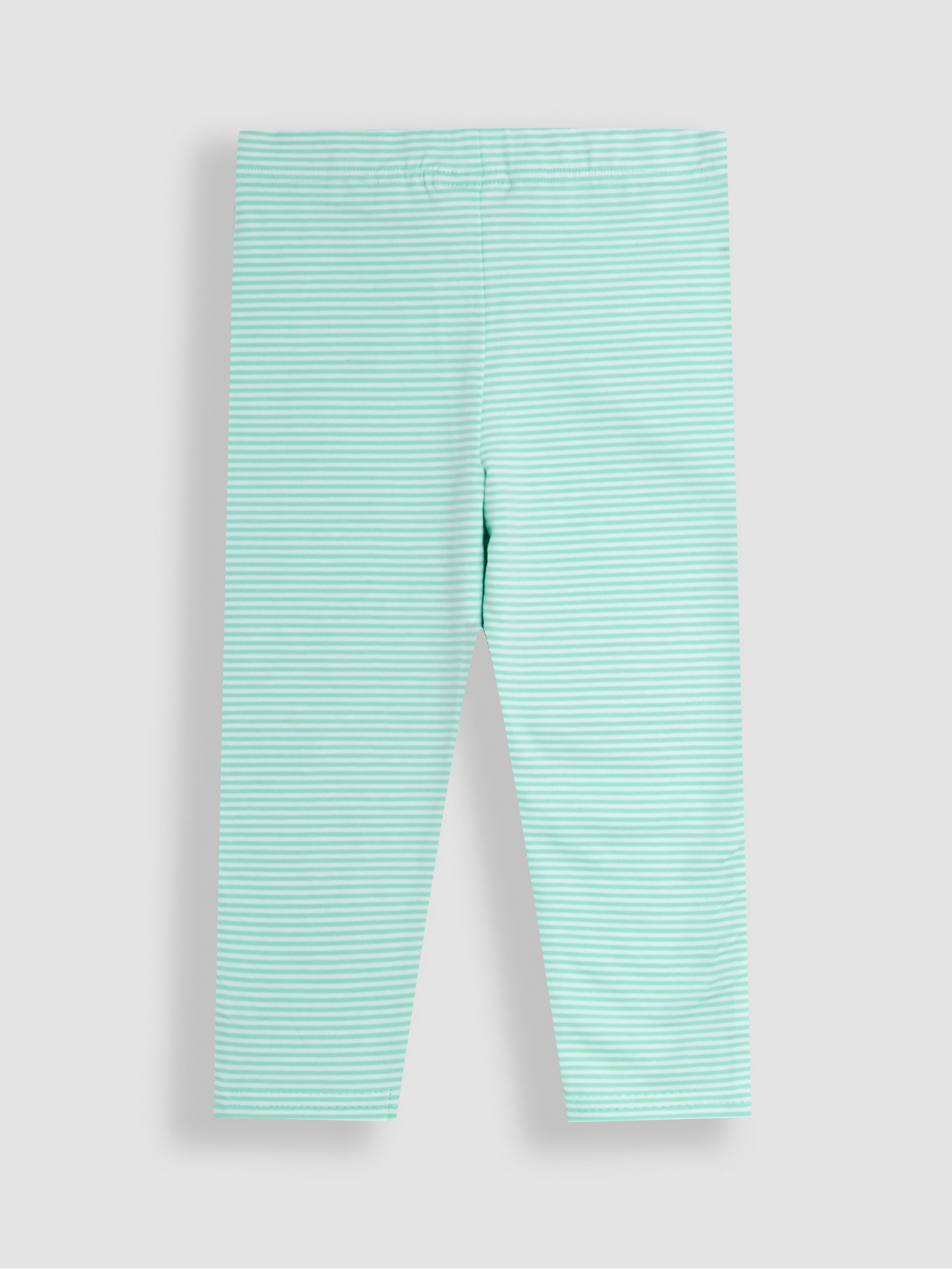 Green Butterfly & Daisy Appliqué Knee Leggings 2 Pack - Image 3 of 6