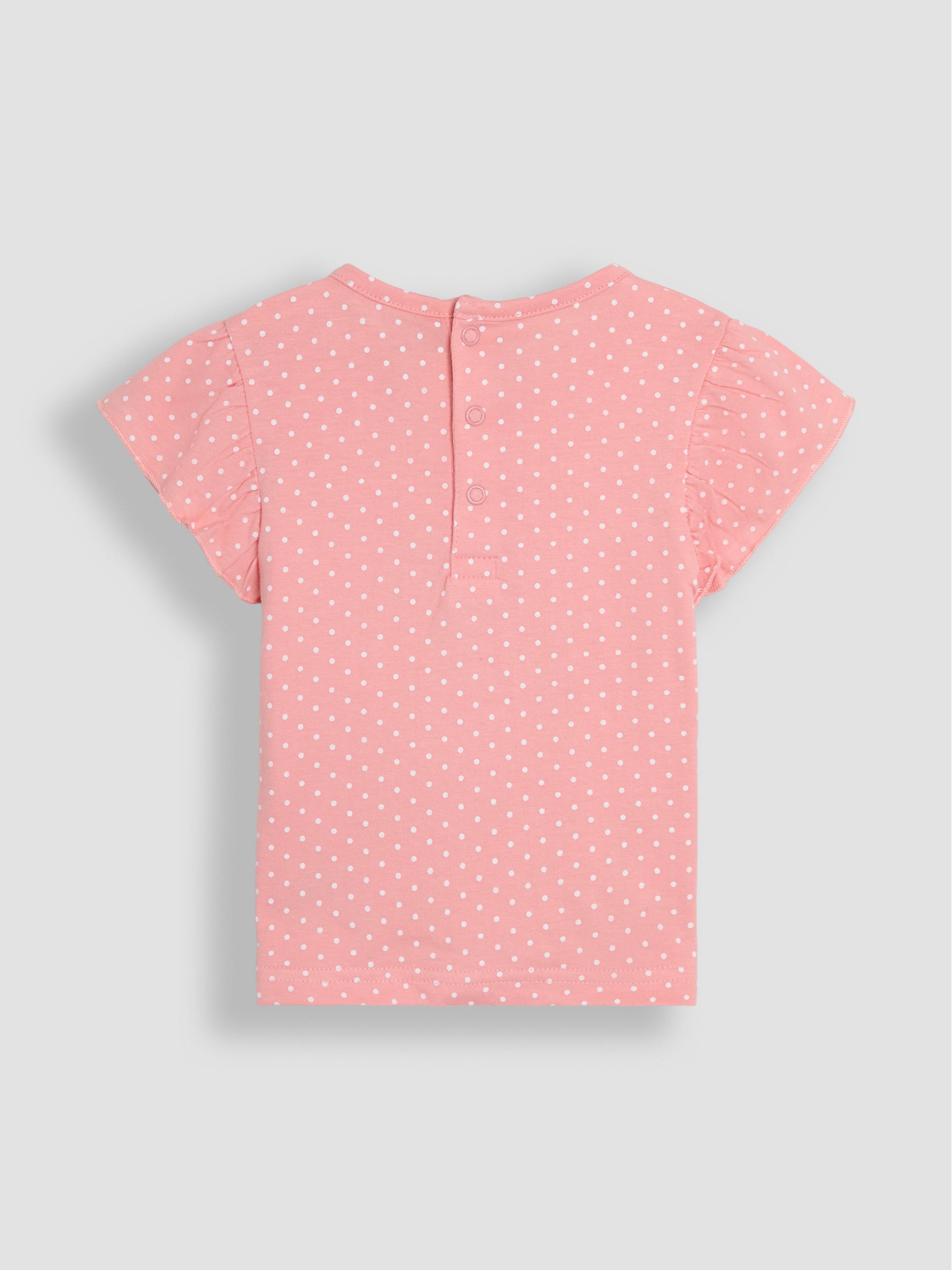Pink Bunny Frill Sleeve T-Shirt - Image 2 of 3