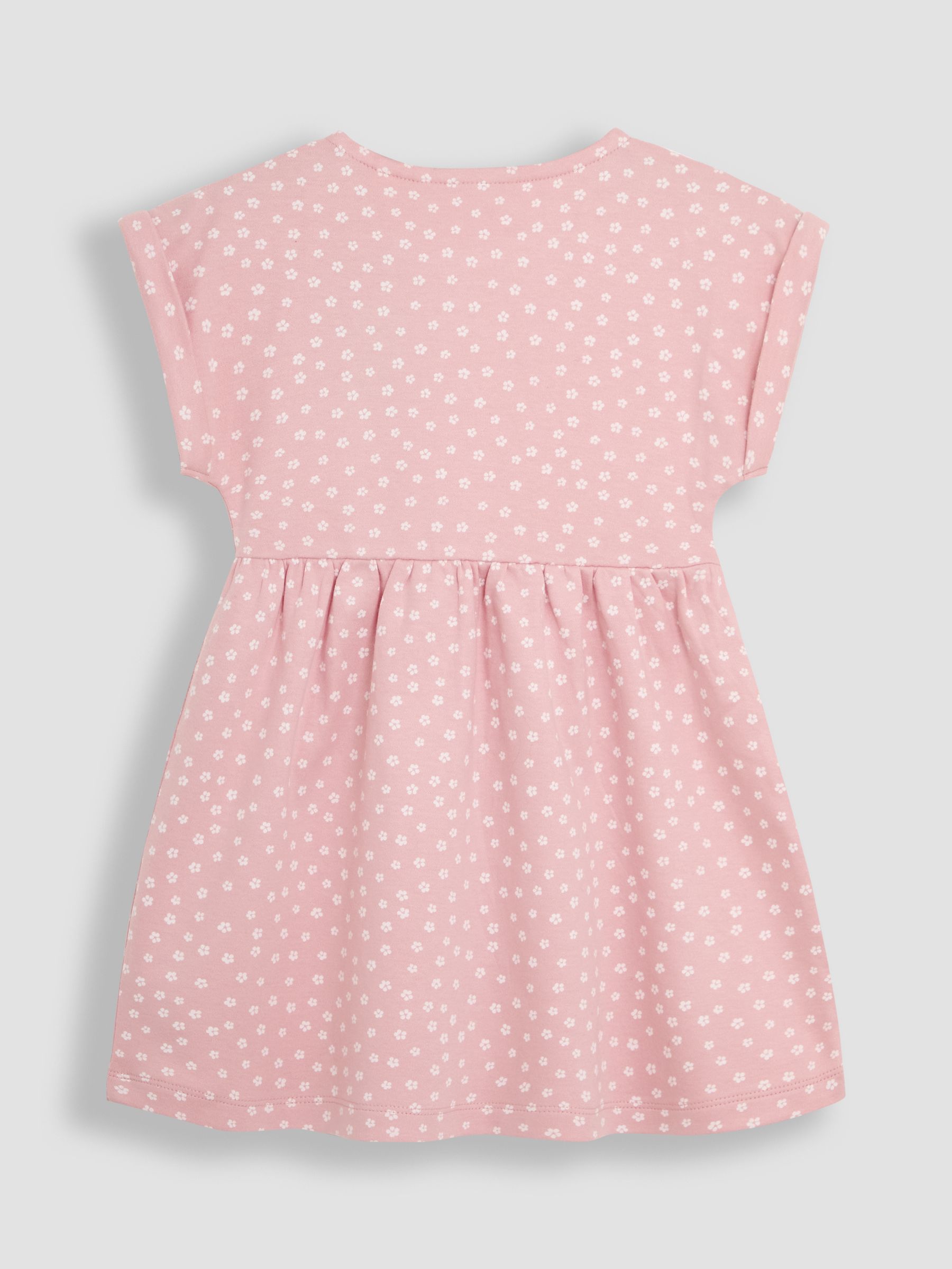 Pink Spot Button Front 100% Cotton Dress - Image 2 of 3
