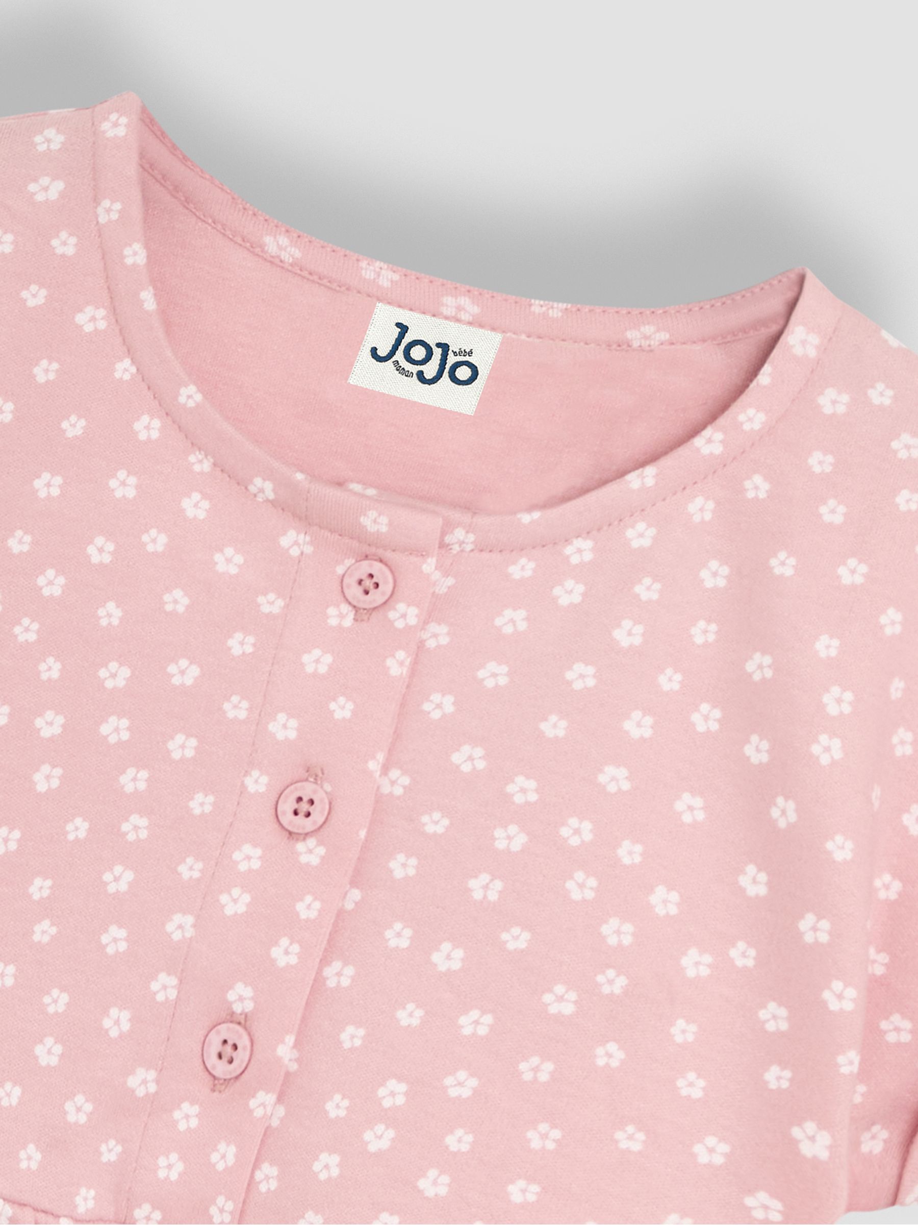Pink Spot Button Front 100% Cotton Dress - Image 3 of 3