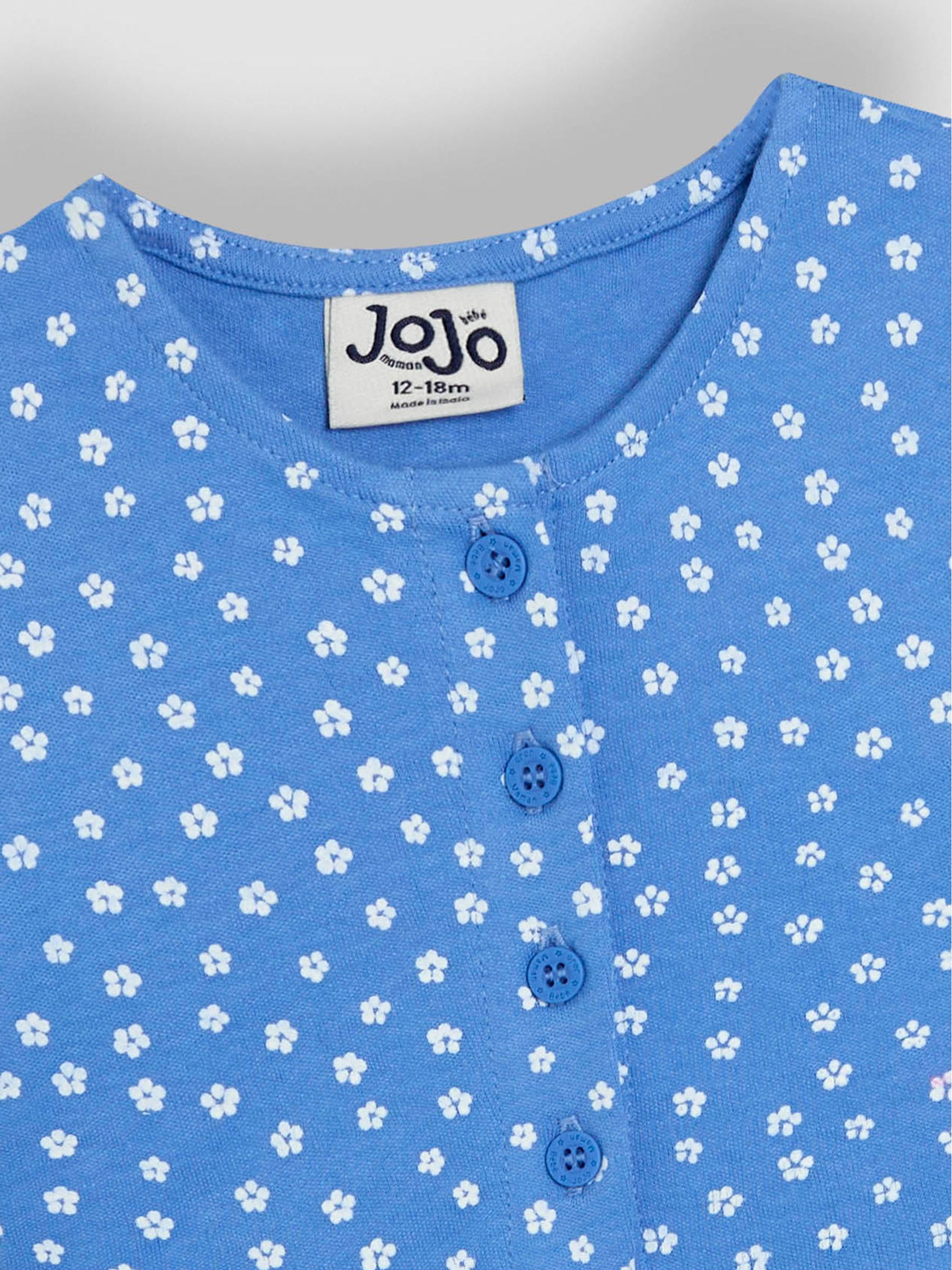 Blue Spot Button Front 100% Cotton Dress - Image 3 of 3