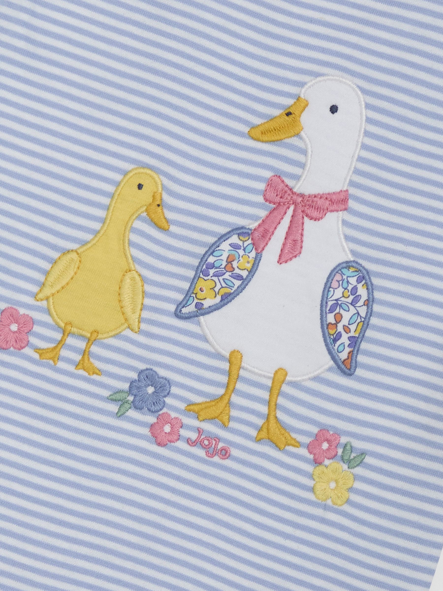 Blue Duck Print Appliqué 100% Cotton T-Shirt - Image 3 of 3