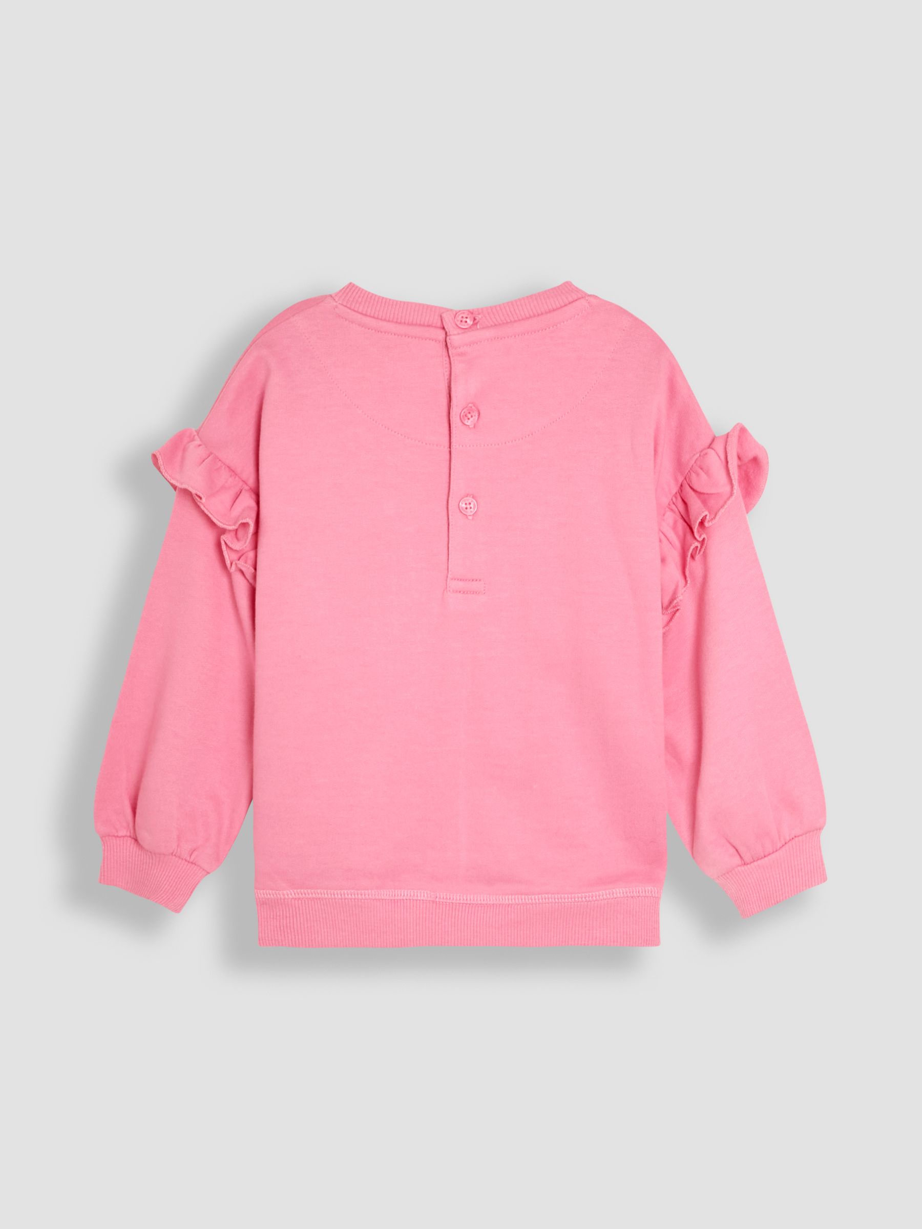 Fuchsia Unicorn Appliqué Frill Sweatshirt & Leggings Set 2 Piece - Image 3 of 6
