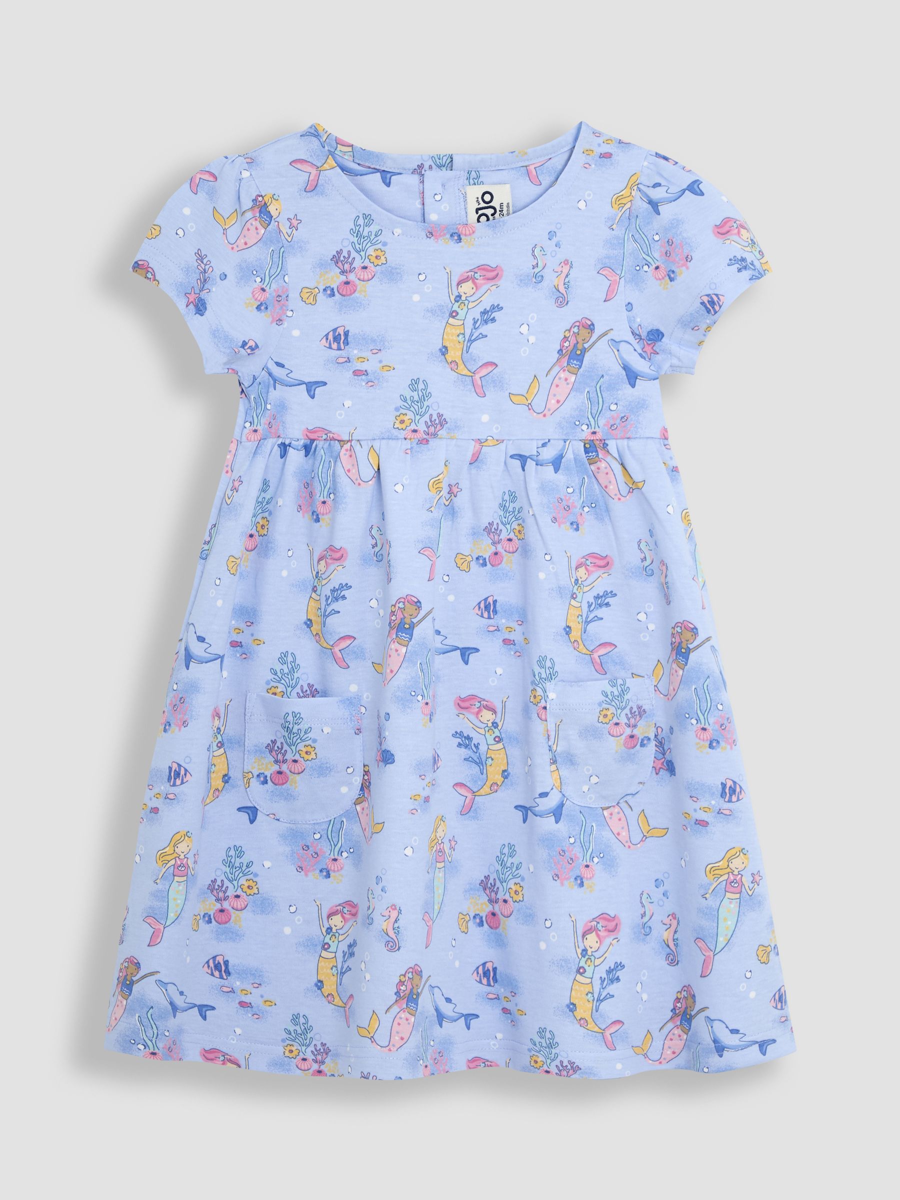 Blue Mermaid With Pet In Pocket Dress | JoJo Maman Bb USA