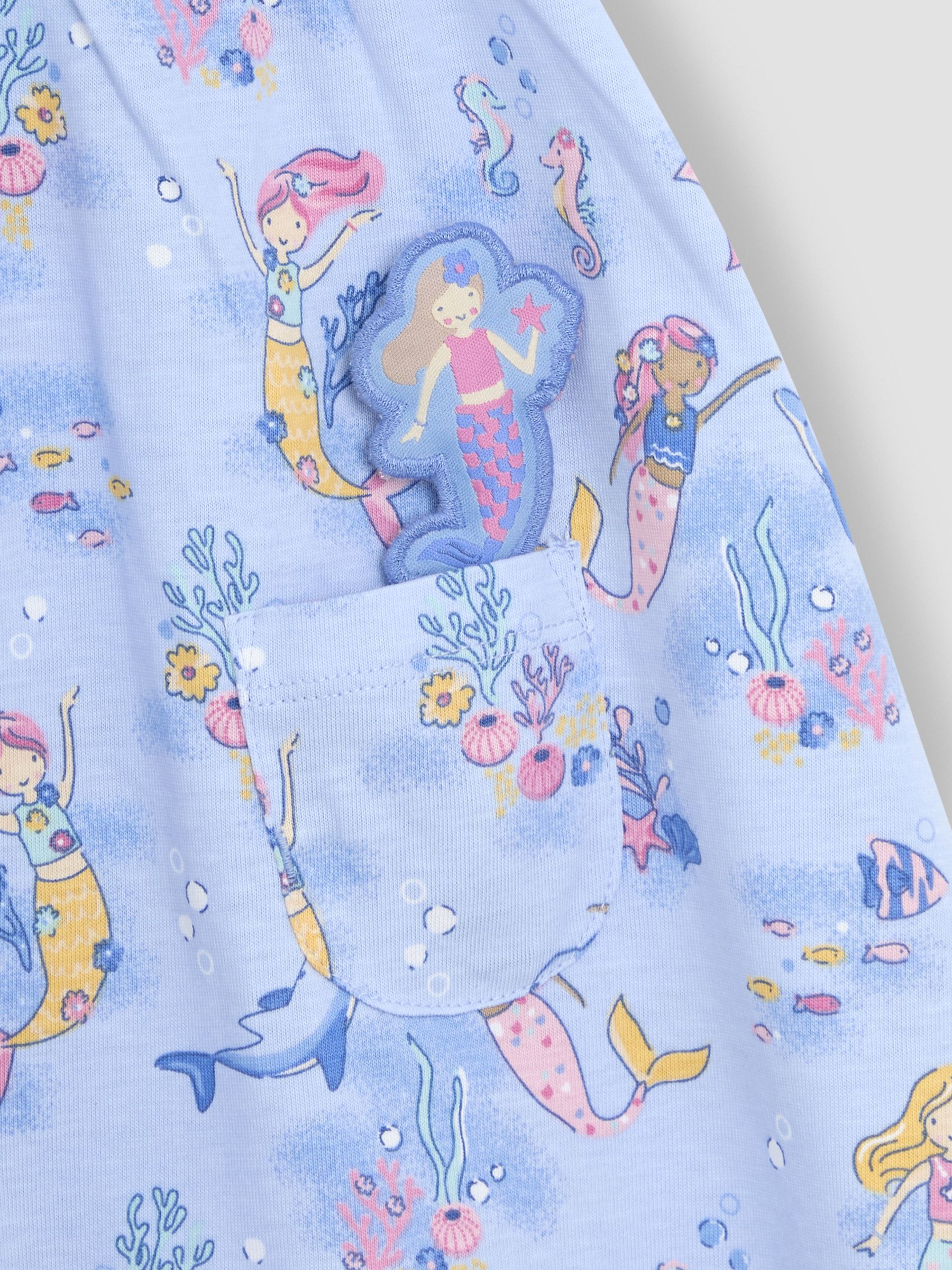 Blue Mermaid With Pet In Pocket Dress - Image 3 of 3