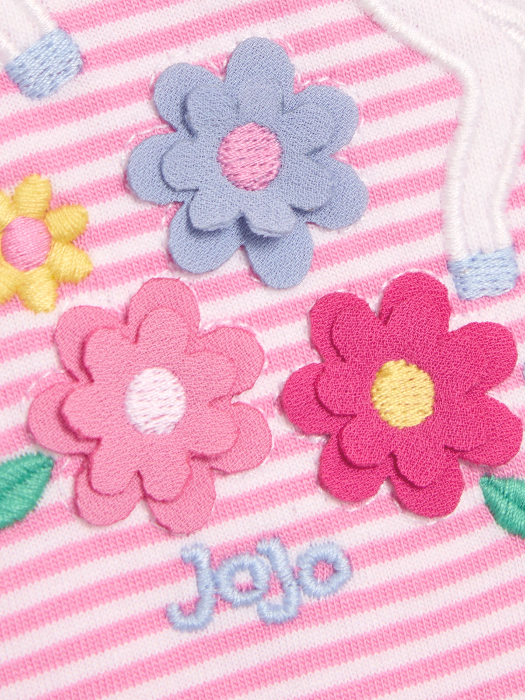 Fuchsia Pink Unicorn Appliqué Frill Shoulder T-Shirt - Image 3 of 4