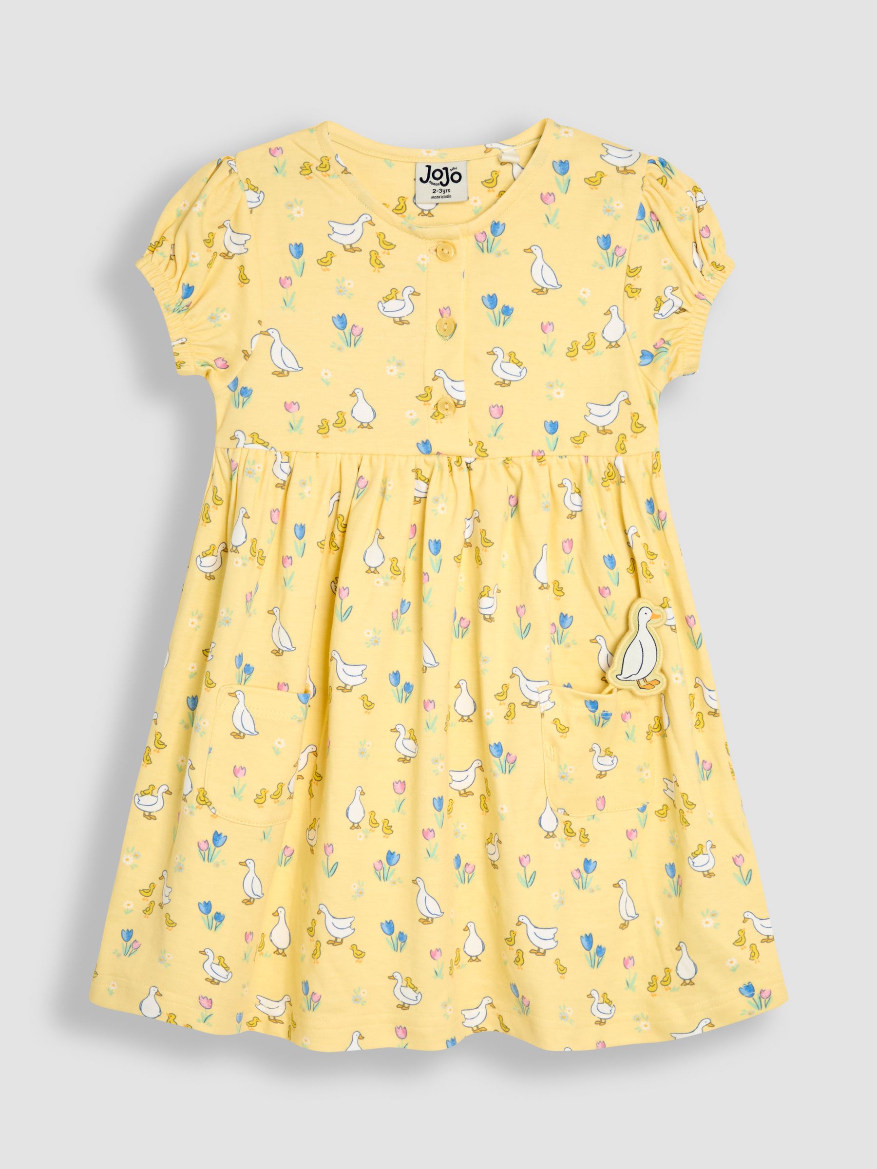 Yellow Duck Button Front Dress - Image 2 of 4