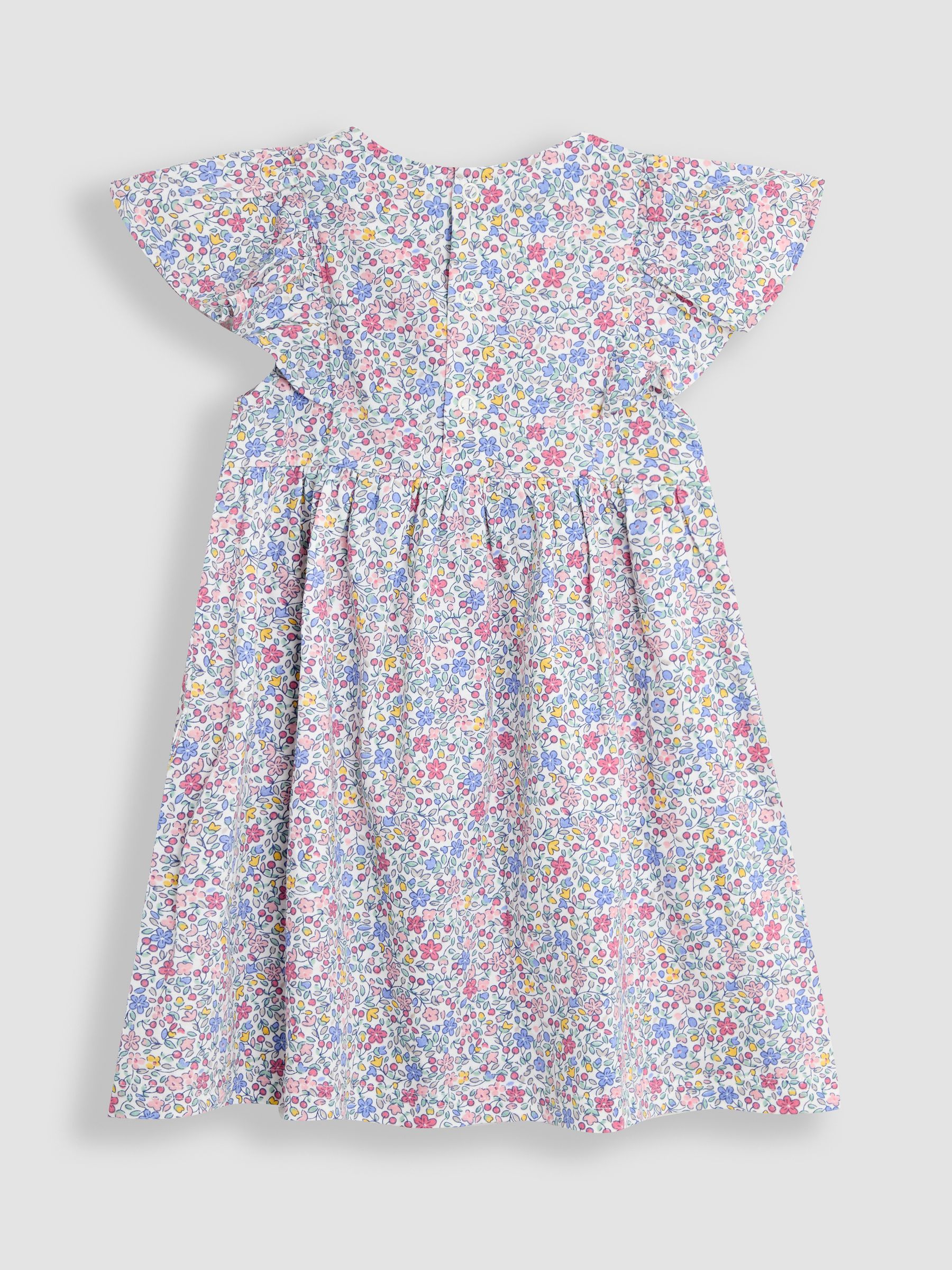 Pink Ditsy Floral Print 100% Cotton Dress - Image 2 of 3