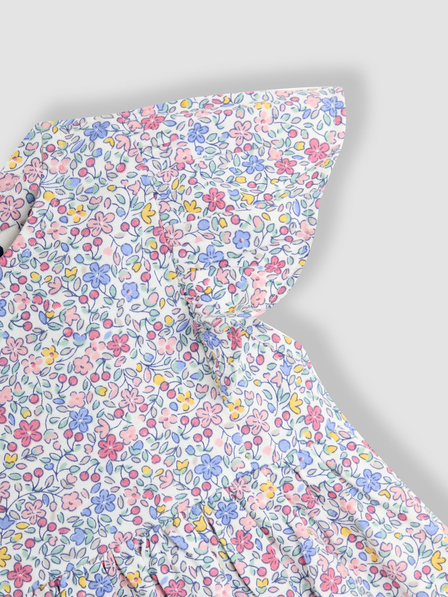 Pink Ditsy Floral Print 100% Cotton Dress - Image 3 of 3
