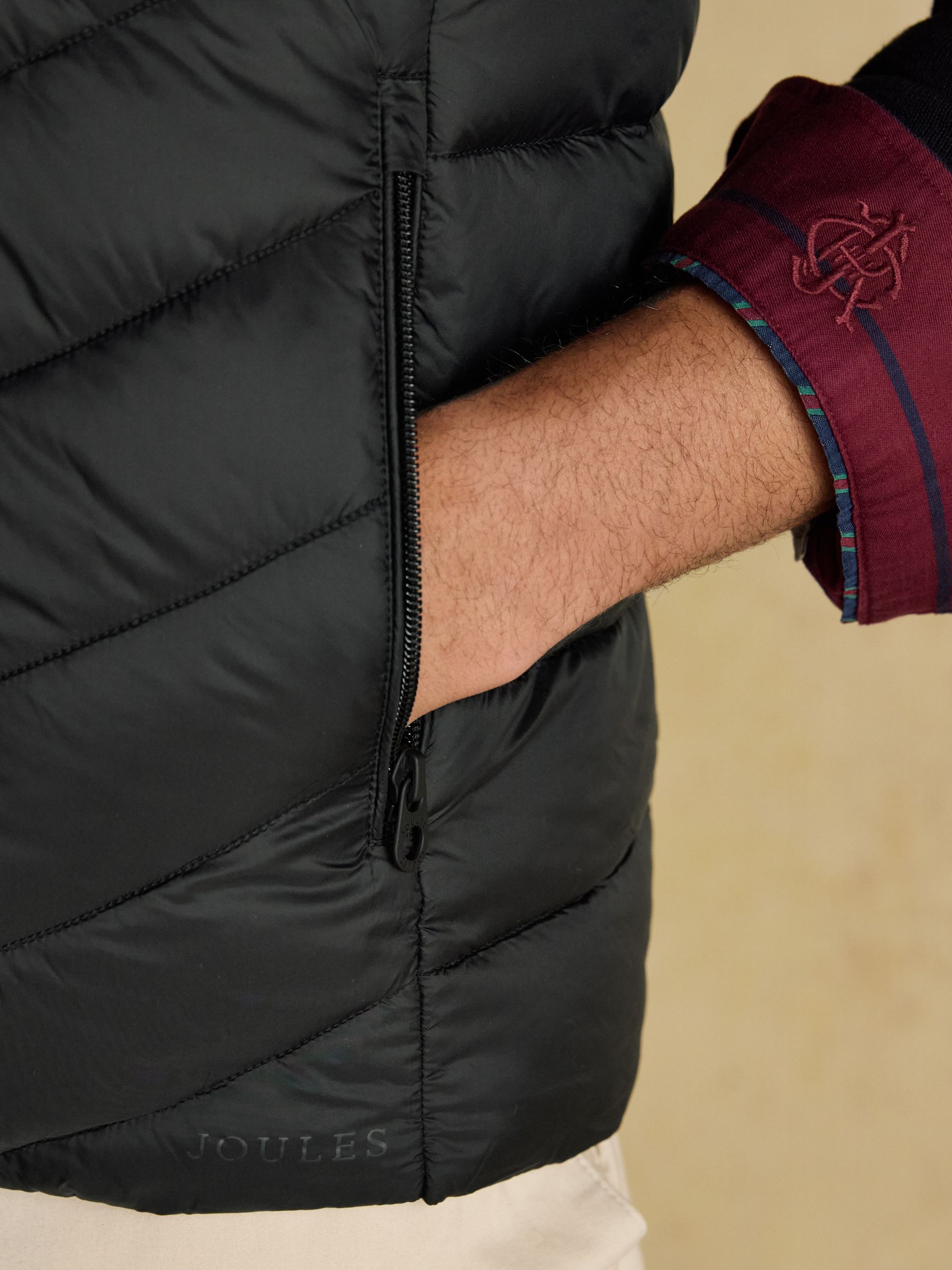 Garrett Black Showerproof Padded Gilet - Image 7 of 10