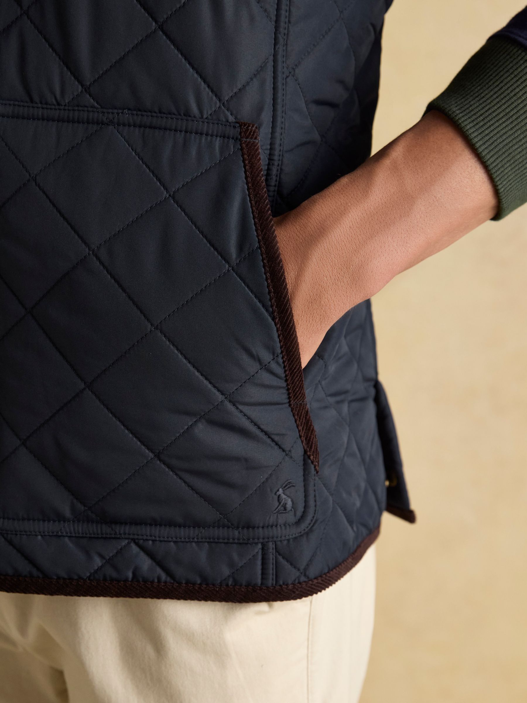 Maynard Navy Diamond Quilted Gilet - Image 10 of 12
