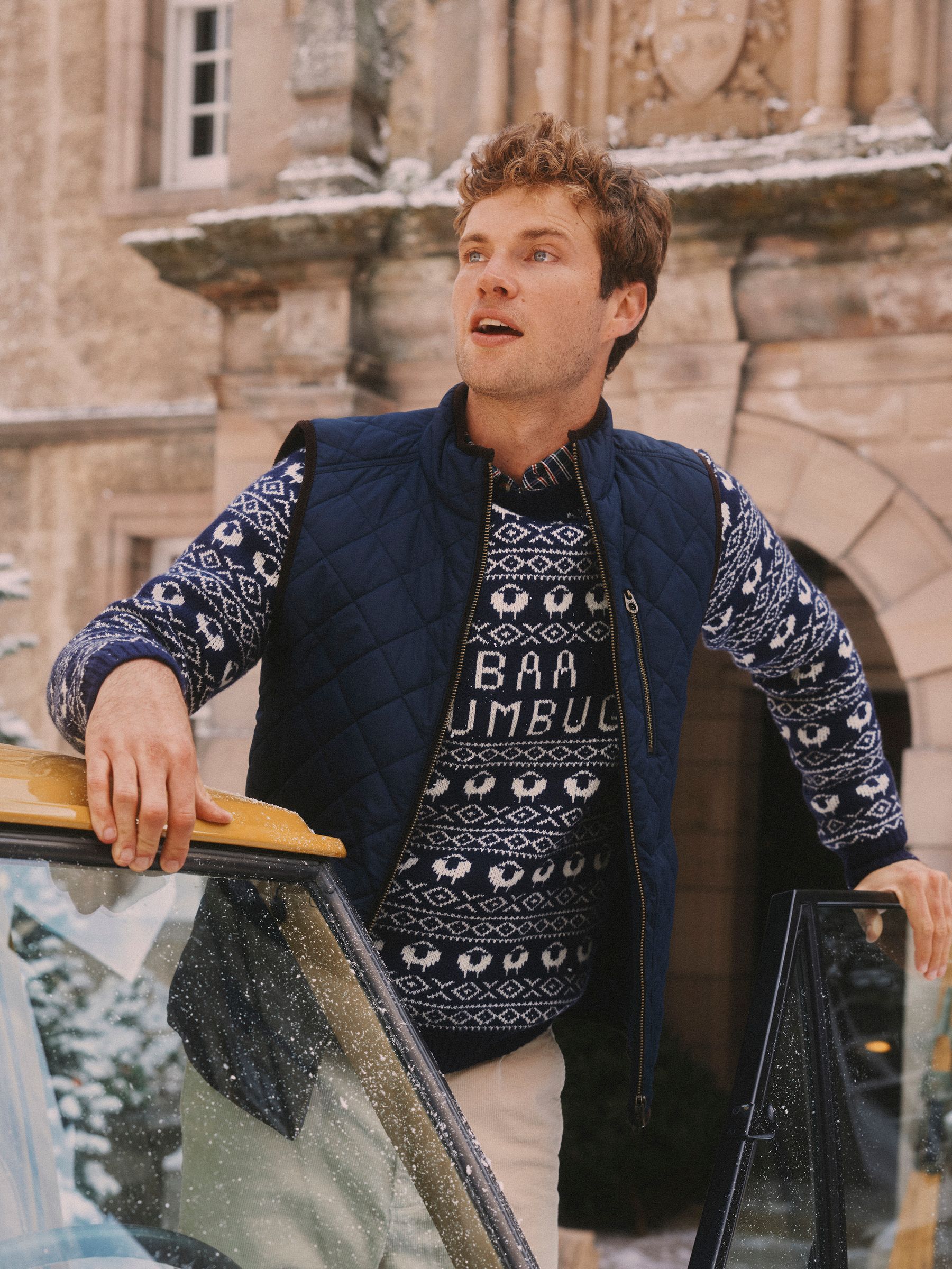 Maynard Navy Diamond Quilted Gilet - Image 2 of 12 Maynard Navy Diamond Quilted Gilet - Image 2 of 12