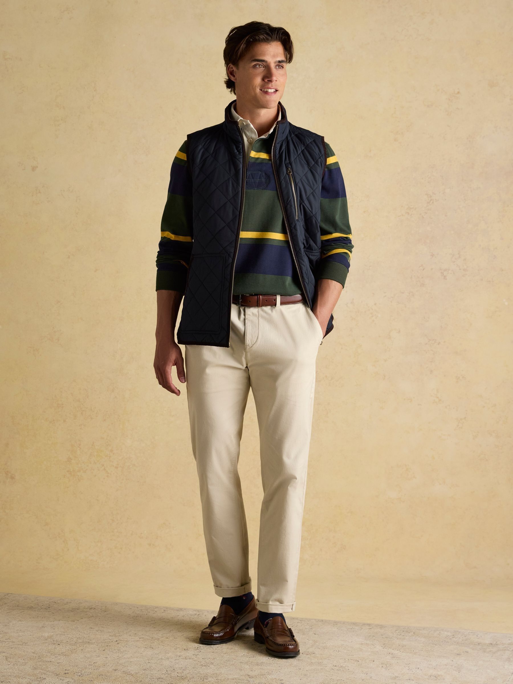 Maynard Navy Diamond Quilted Gilet - Image 5 of 12