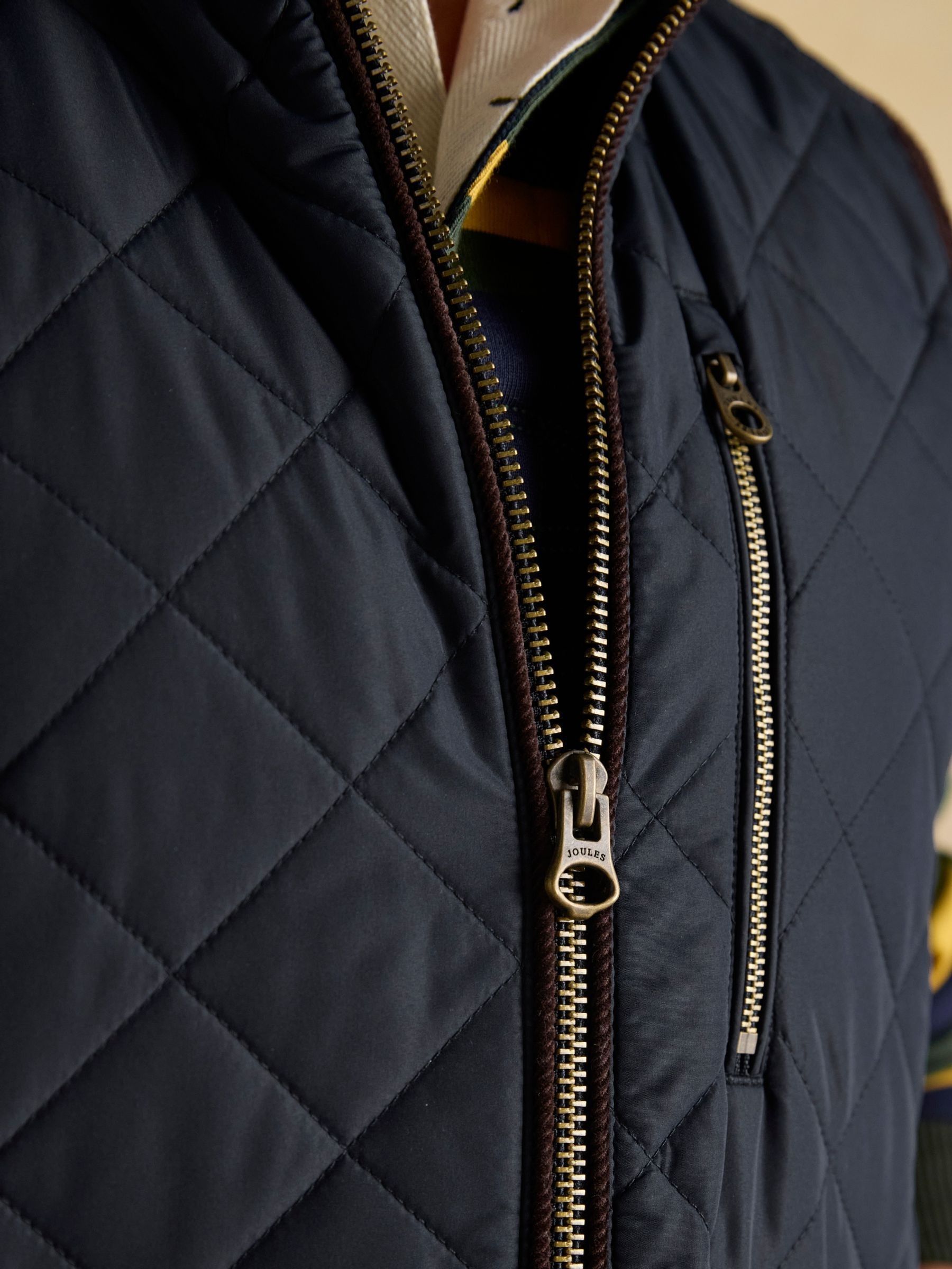Maynard Navy Diamond Quilted Gilet - Image 8 of 12