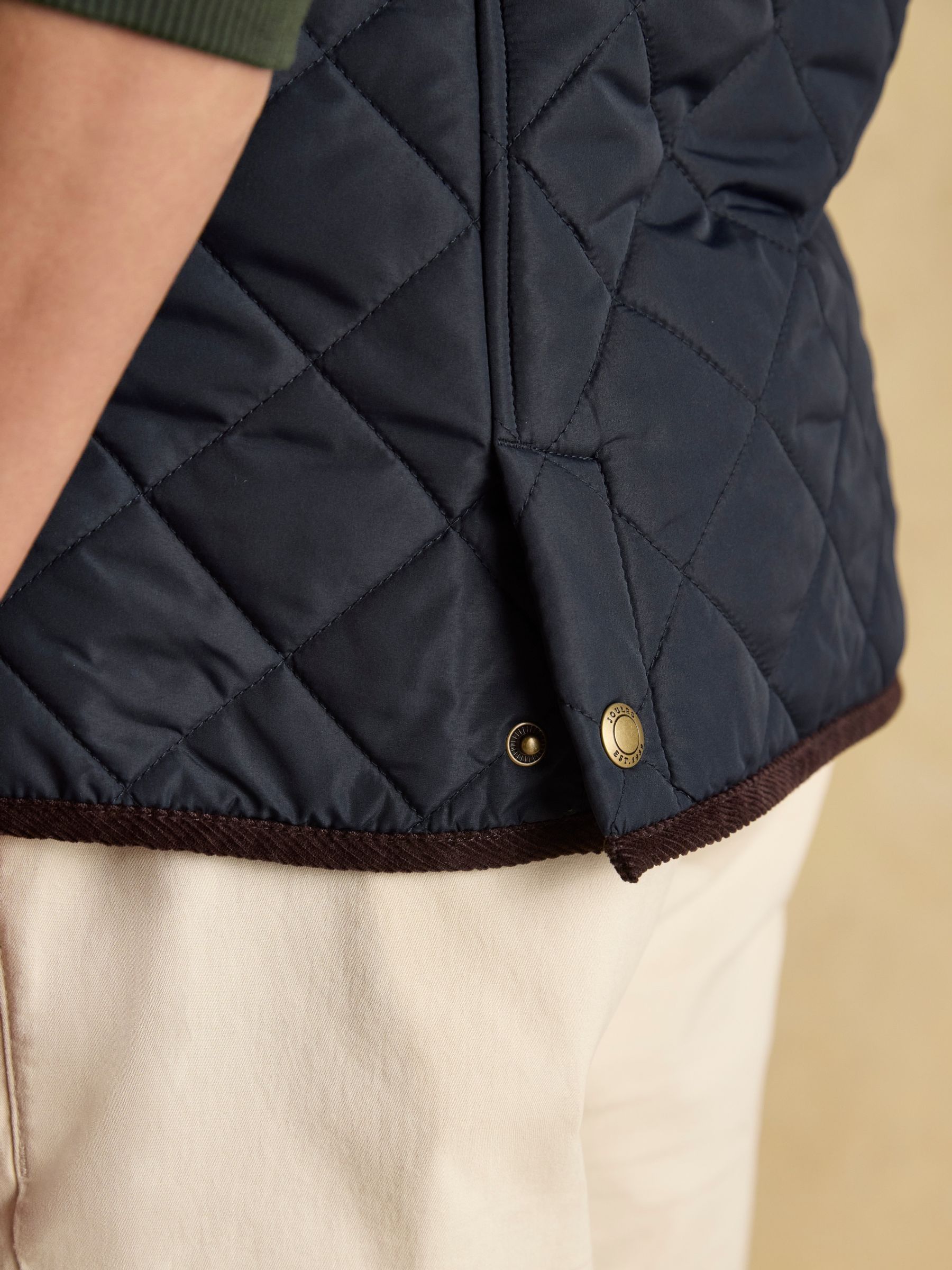 Maynard Navy Diamond Quilted Gilet - Image 9 of 12