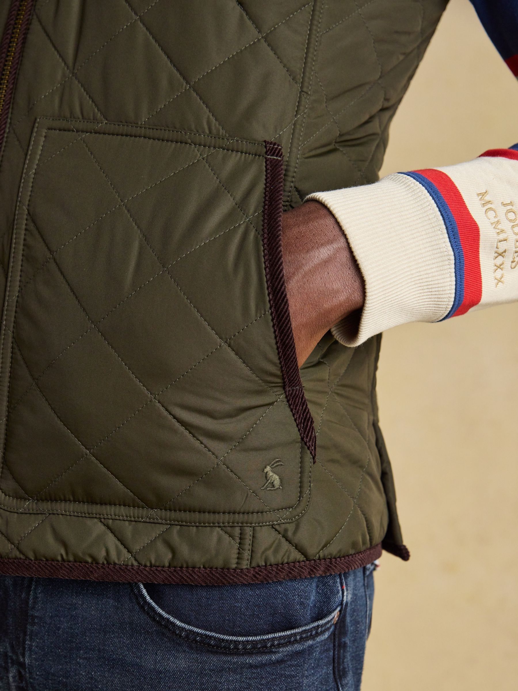 Maynard Green Diamond Quilted Gilet - Image 7 of 10