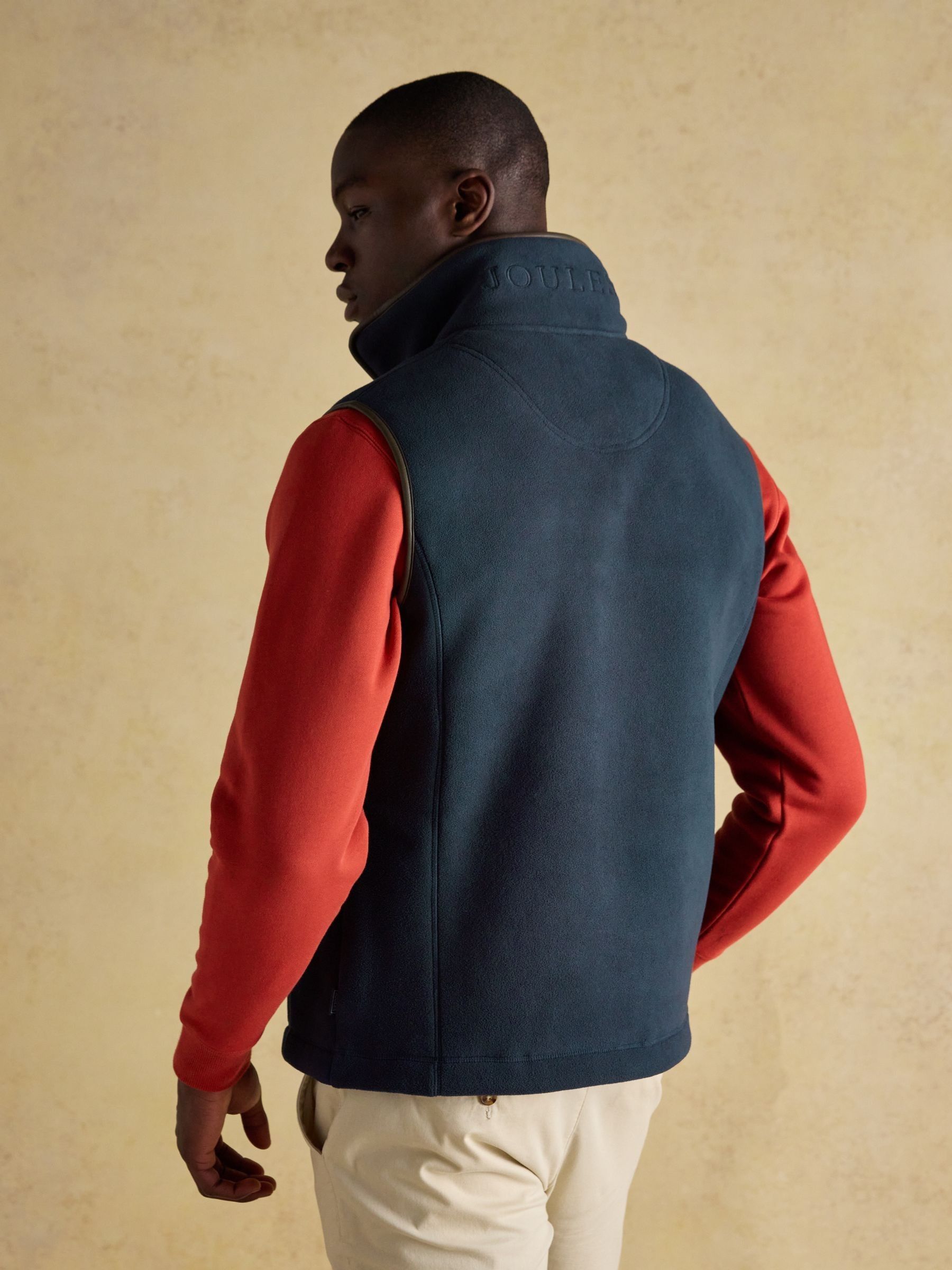 Heritage Fleece Navy Gilet - Image 4 of 13