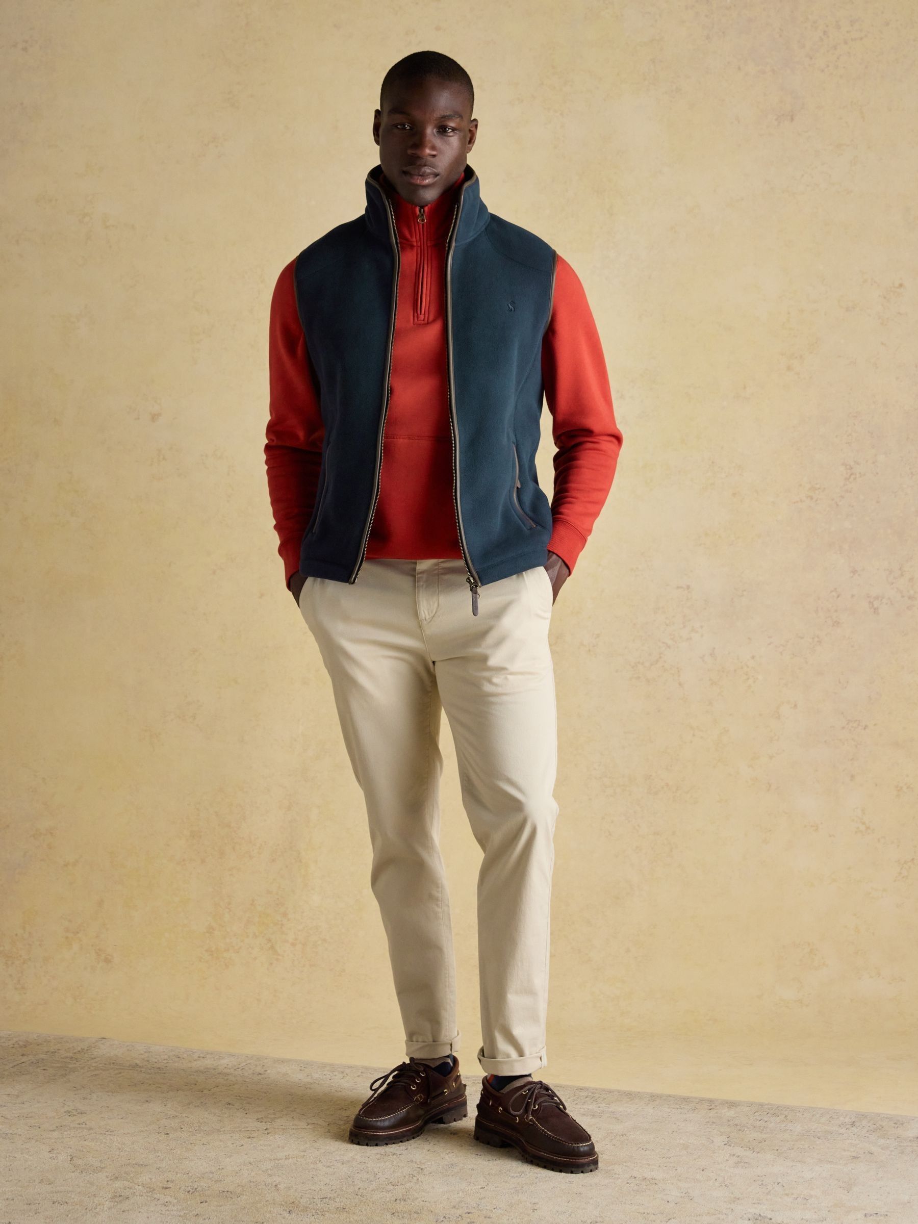 Heritage Fleece Navy Gilet - Image 5 of 13