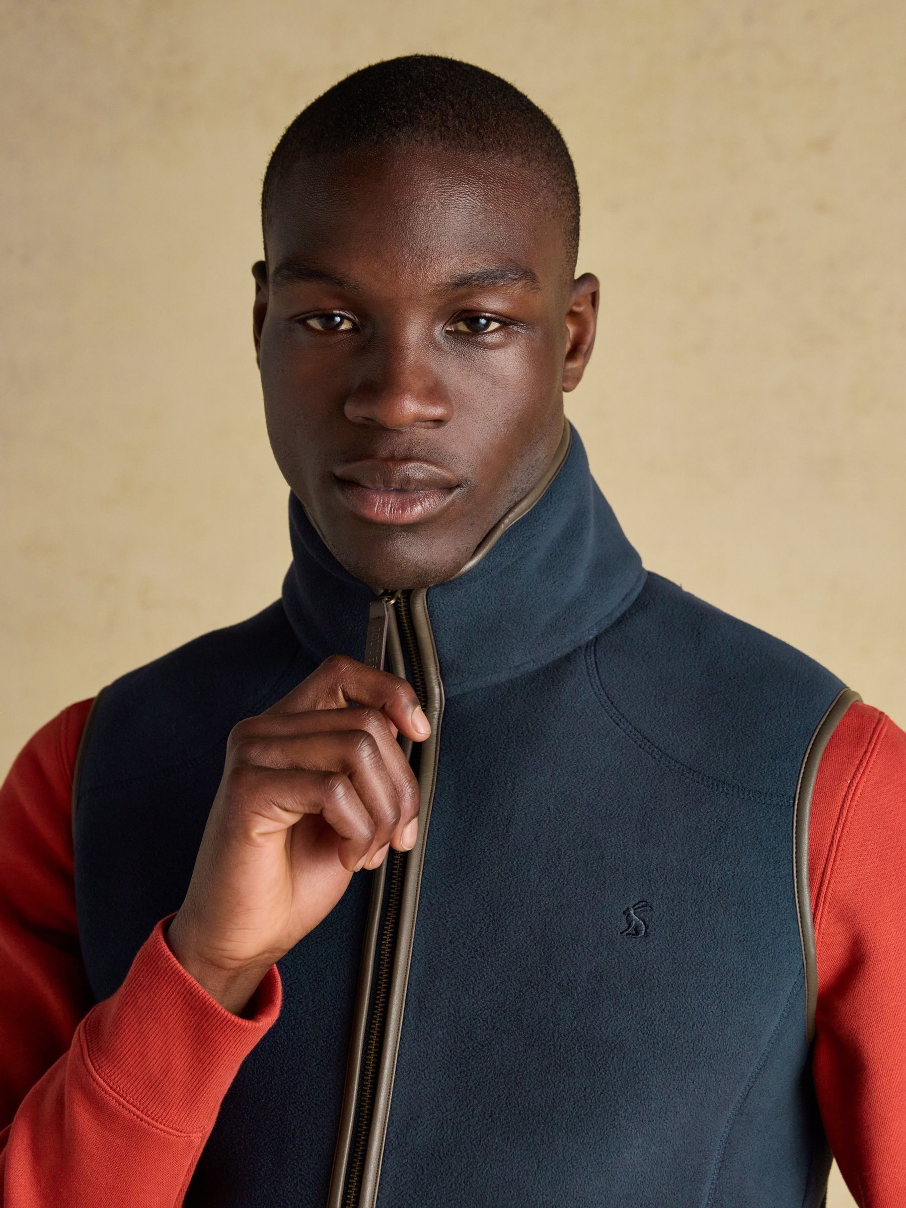 Heritage Fleece Navy Gilet - Image 7 of 13